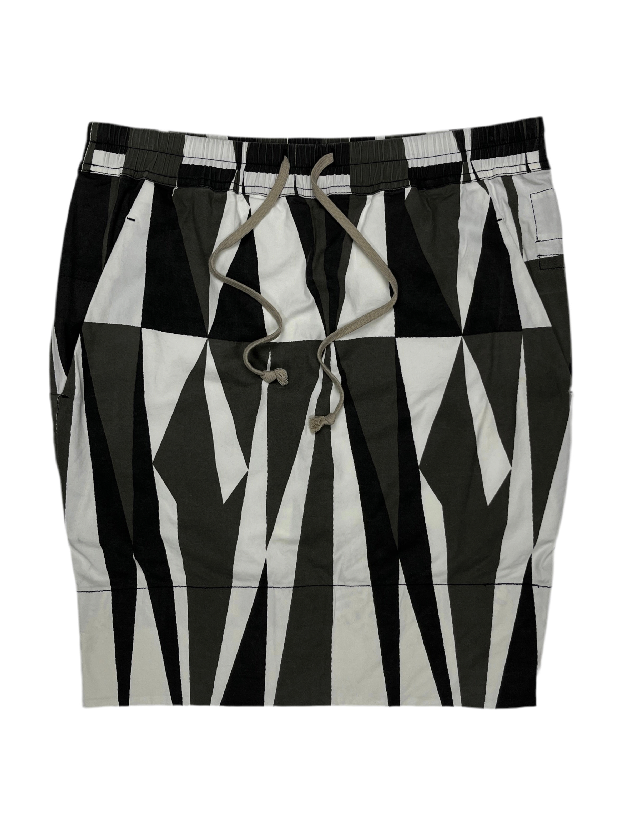 S/S14 Rick Owens Geometric Camo Skirts