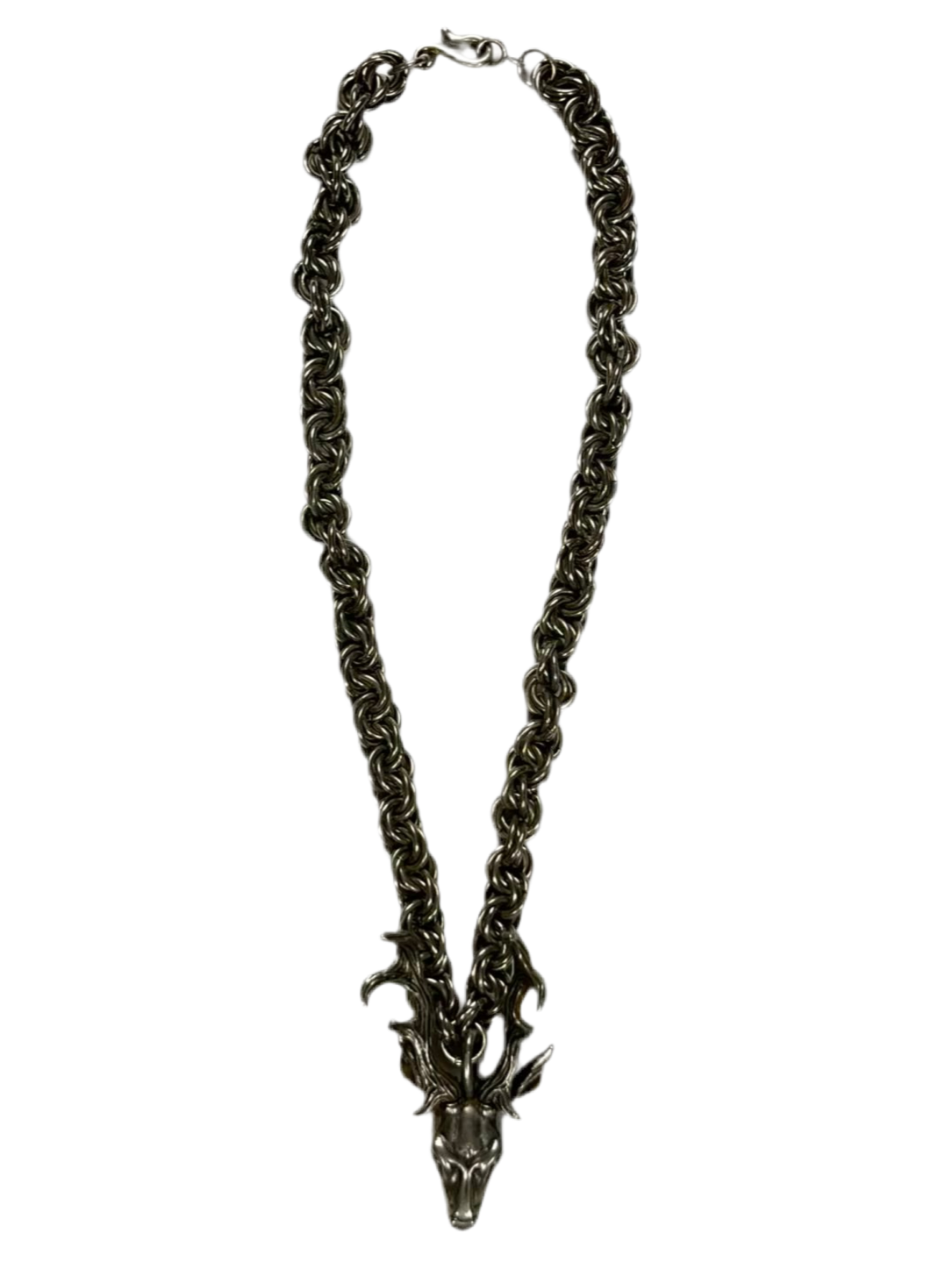 F/W08 Number (N)ine 925 Silver Stag Necklace