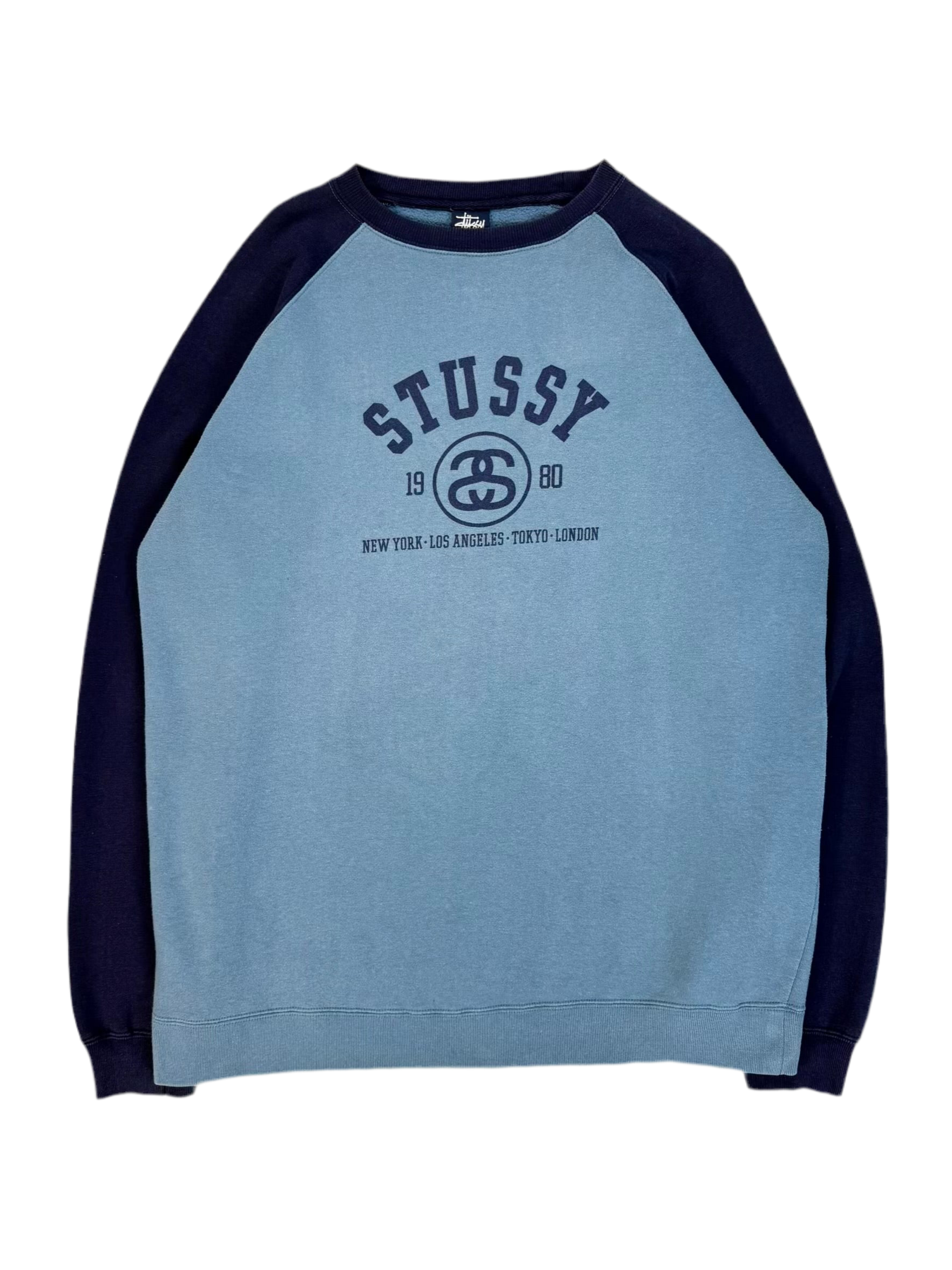 1998 Stussy Raglan Sweatshirt