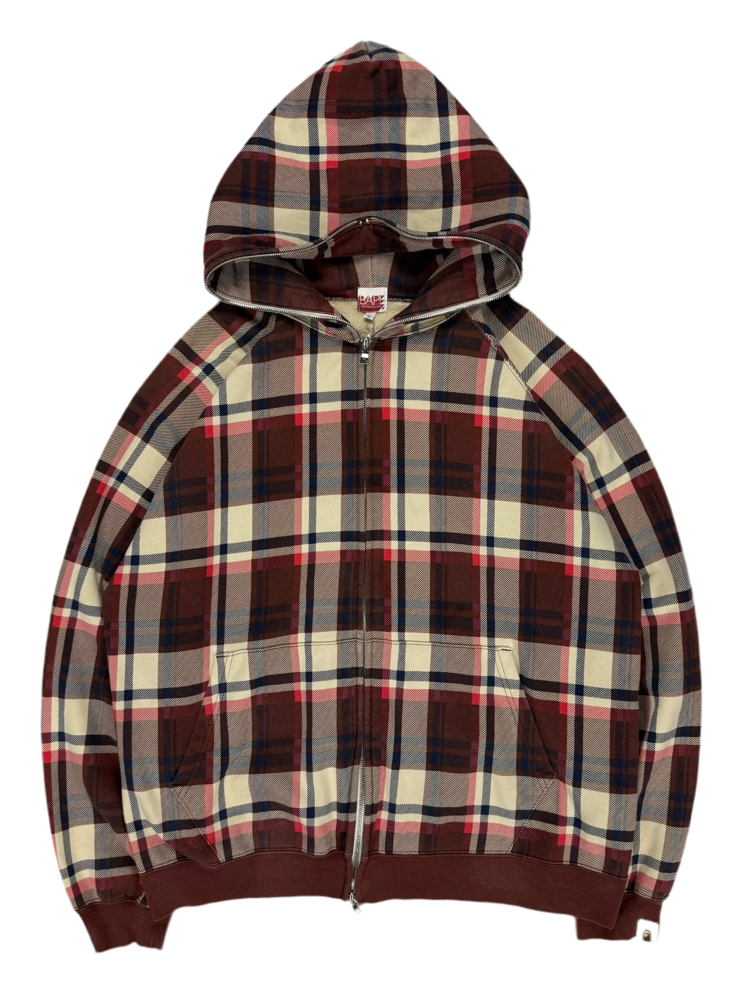 ‘05 APE Plaid Full-Zip Hoodie