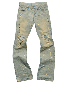 Early 00s IfSixWasNine ‘No. MUDMAX’ Distressed Denim