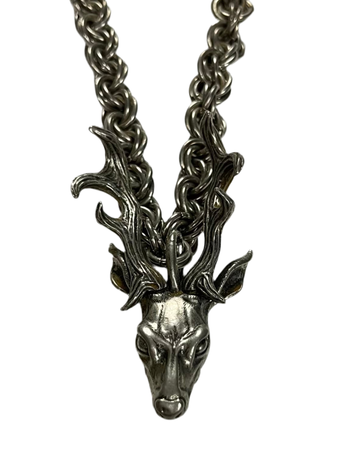 F/W08 Number (N)ine 925 Silver Stag Necklace