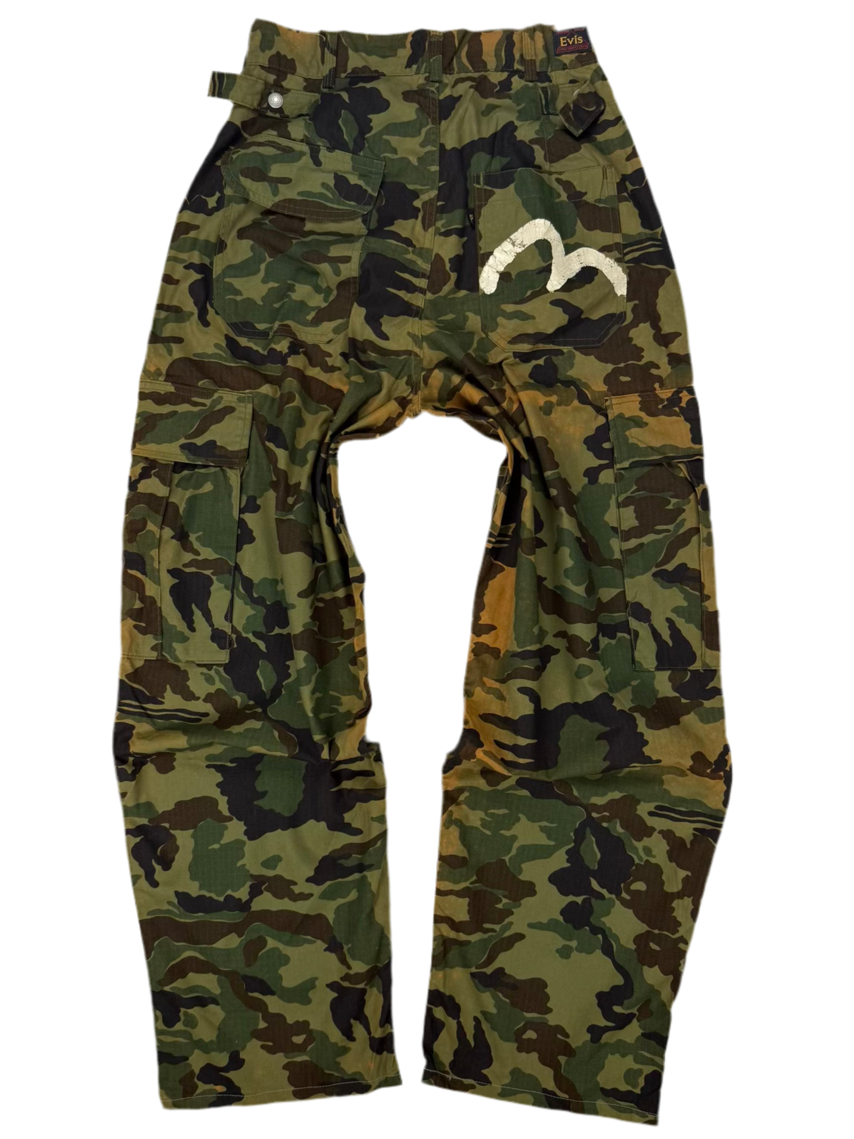90s EVIS Hand-Paint Camo Cargo Pant