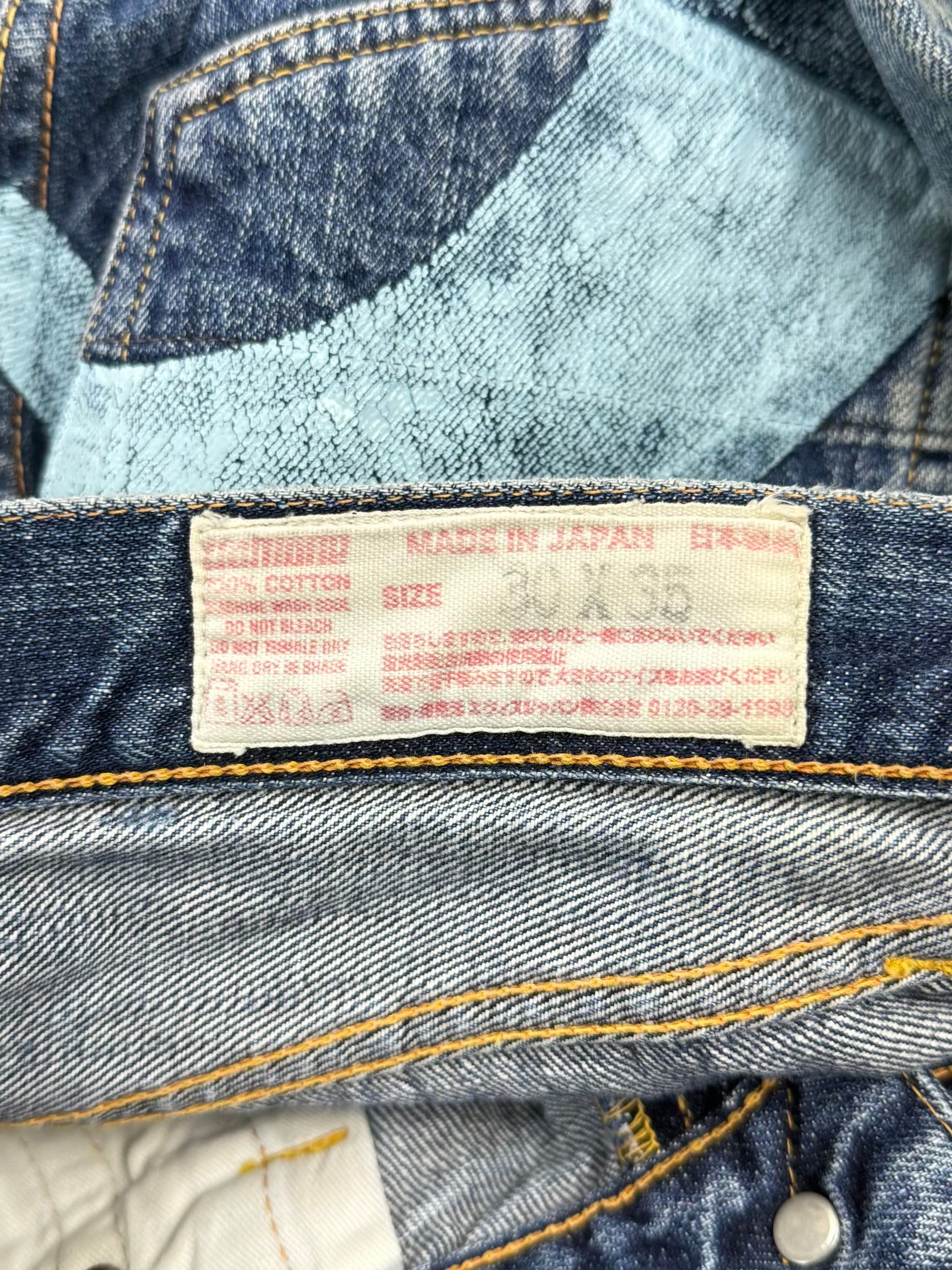 Late 90s EVISU Selvedge Diakoku Hand-Paint Jeans