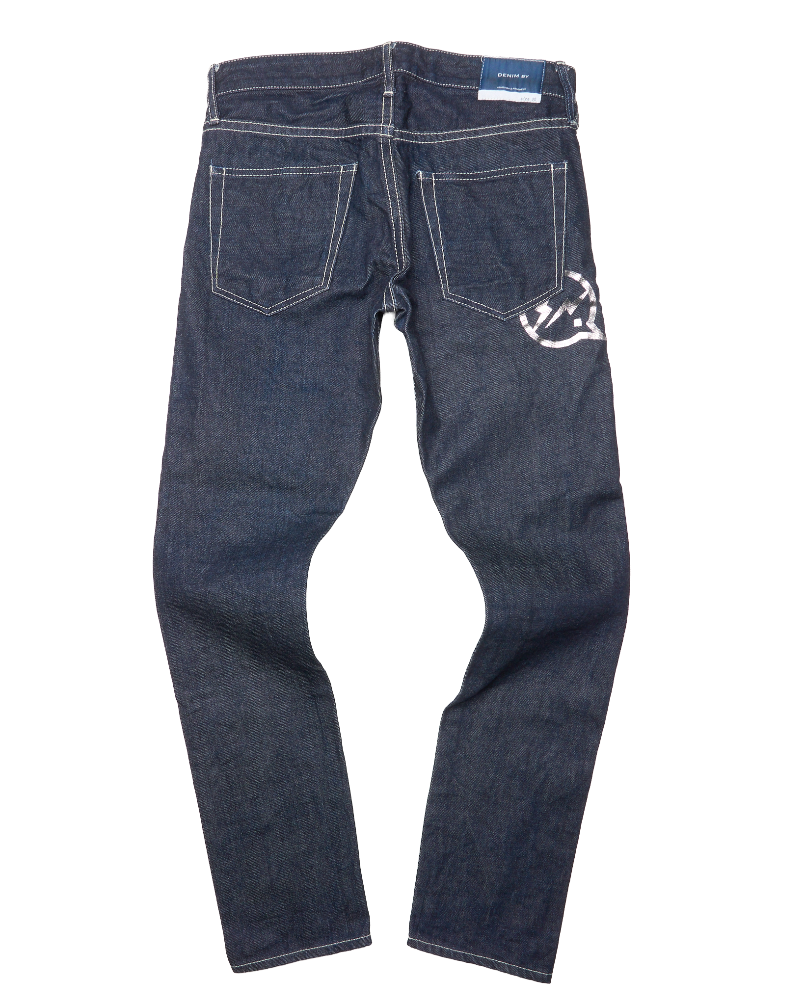 Early 2000s Vanquish x Fragment silver bolt jeans