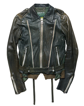 AW05 Mihara Yasuhiro Reconstructed Multi-zip Sheepskin Leather Jacket