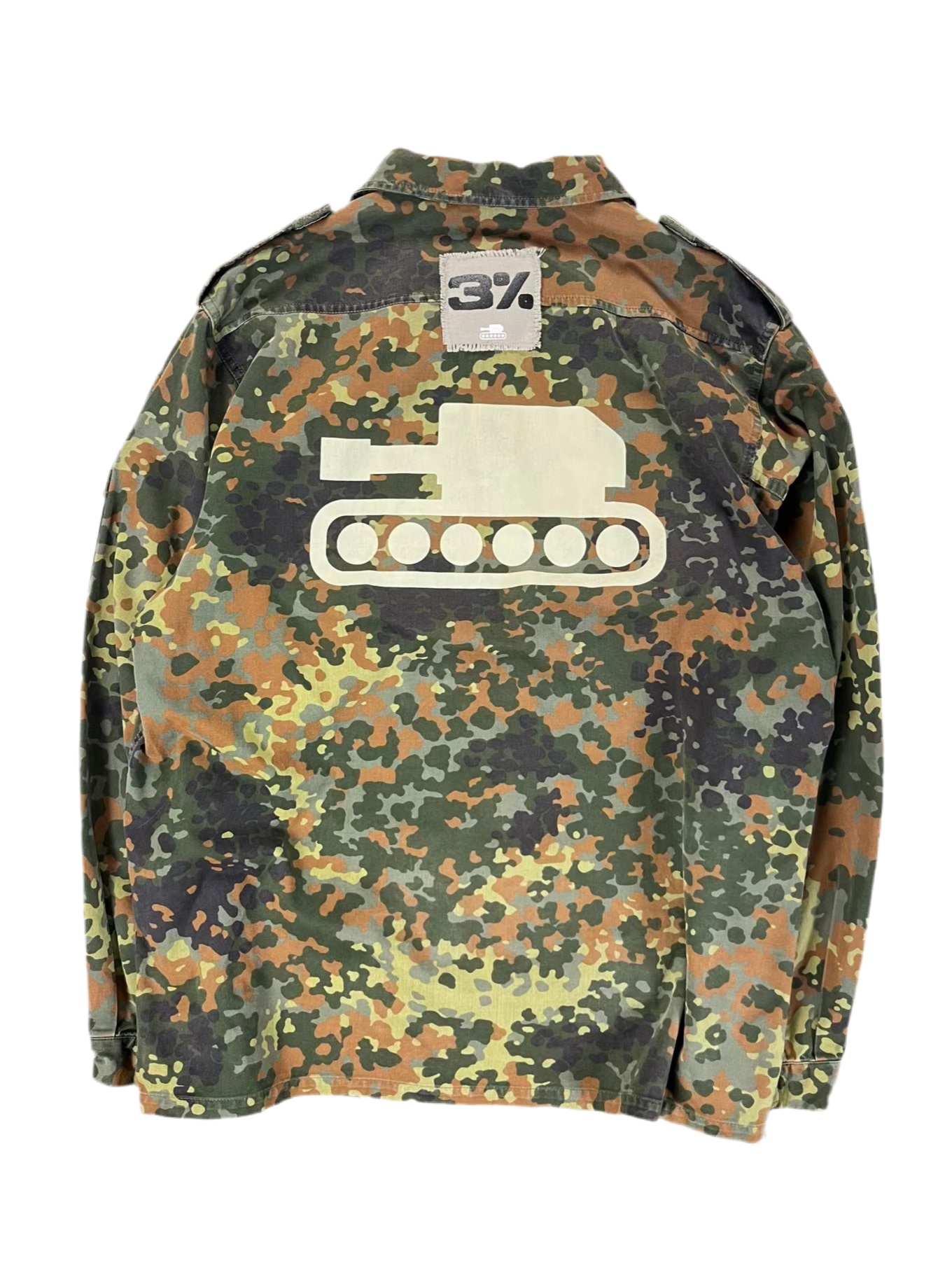DEC o WAR 3% TANK Logo Army Jacket