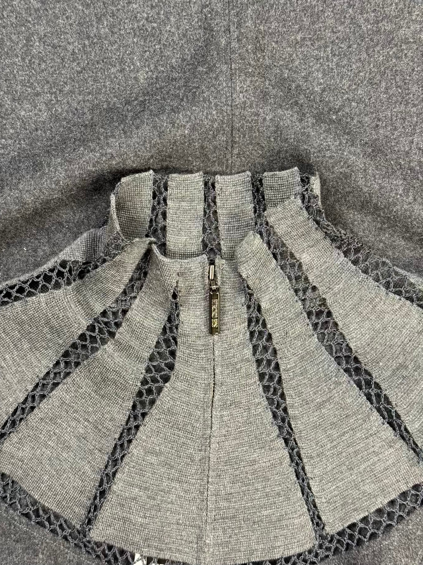 90s Hiroko Koshino Wool Cutout Dress