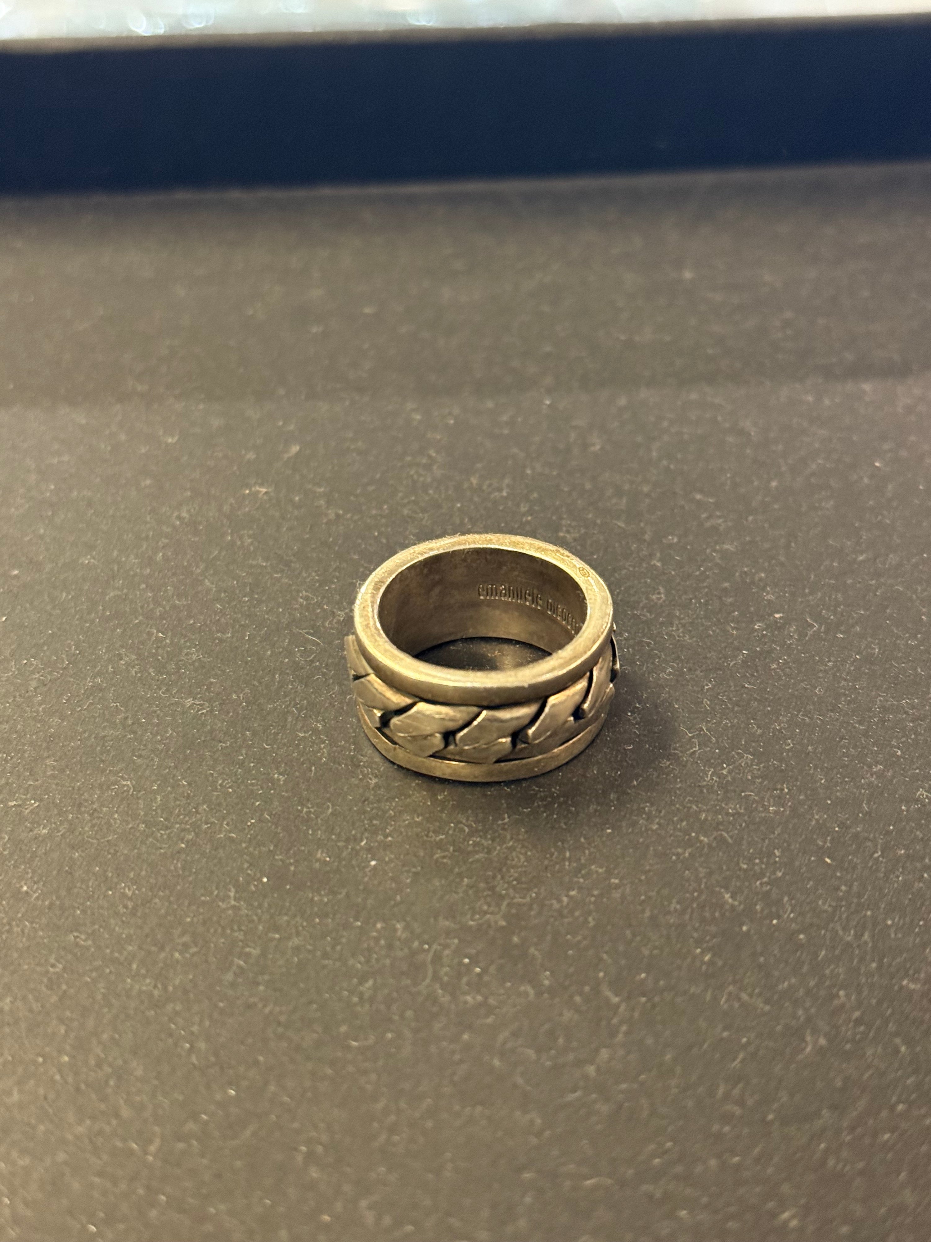 Emanuele Bicocchi .925 Silver Interlocking Chain Ring