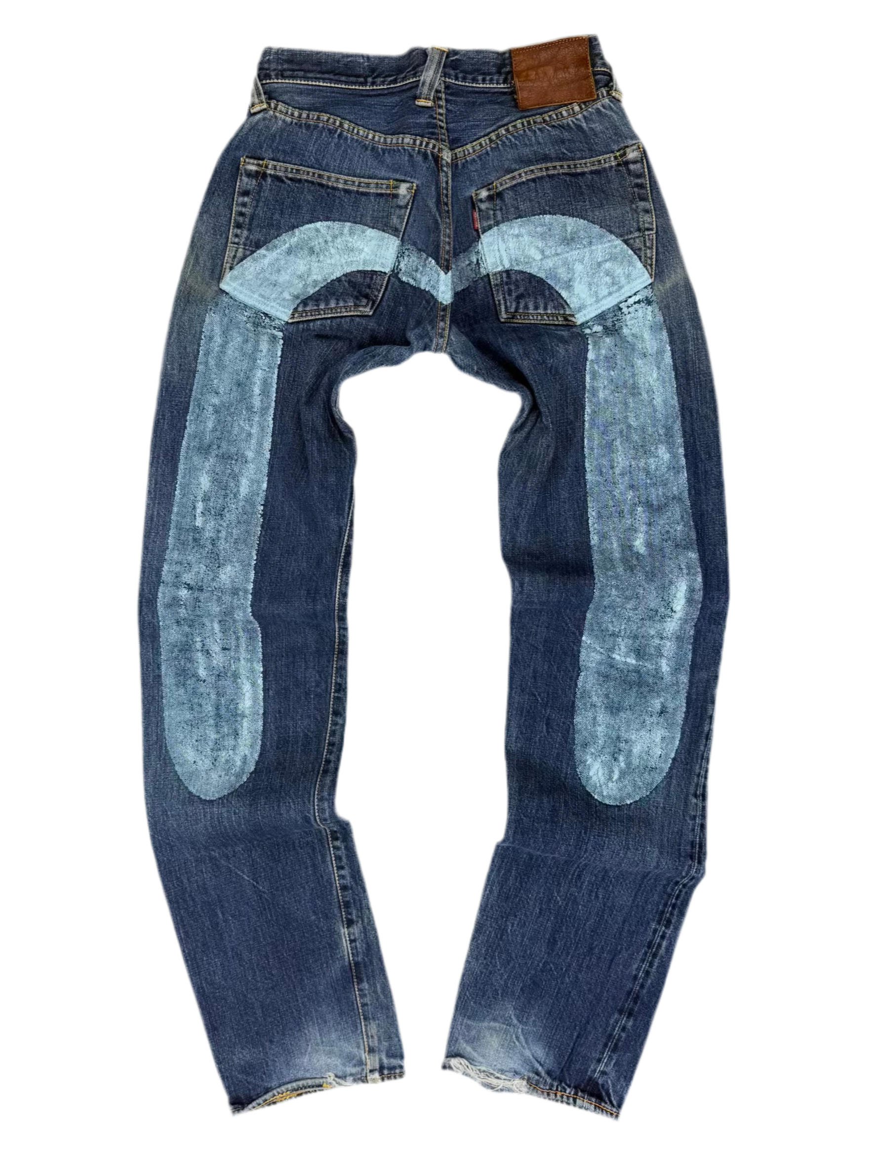 Late 90s EVISU Selvedge Diakoku Hand-Paint Jeans