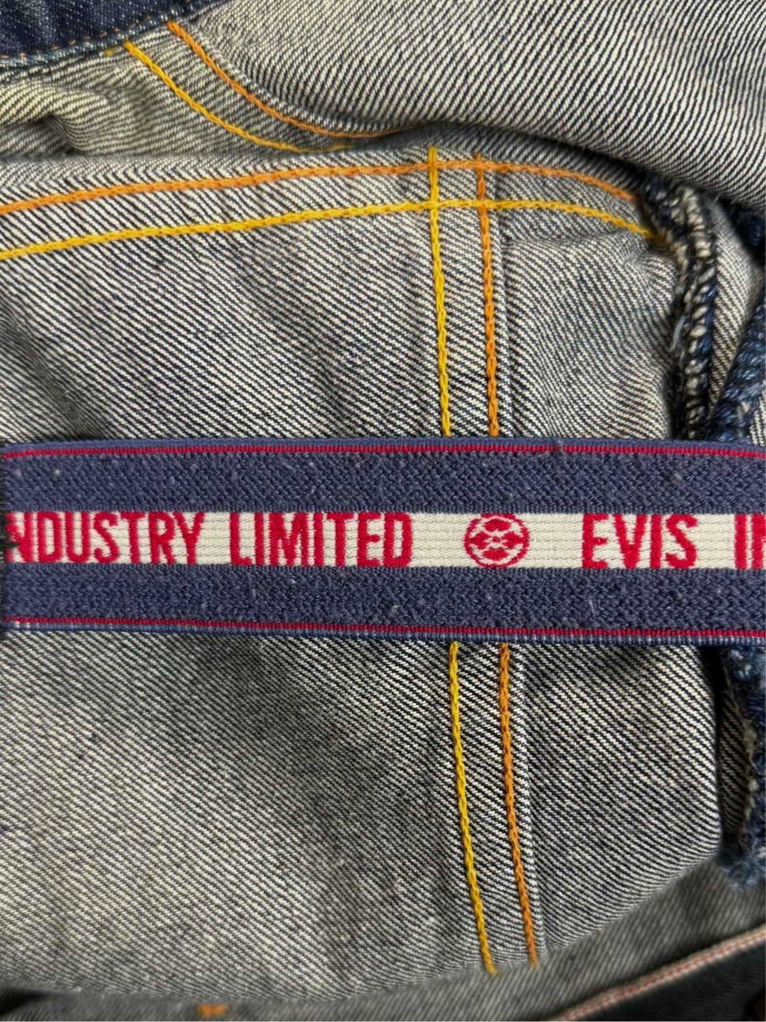 90s EVIS 11MJZ Selvedge Zip Jacket