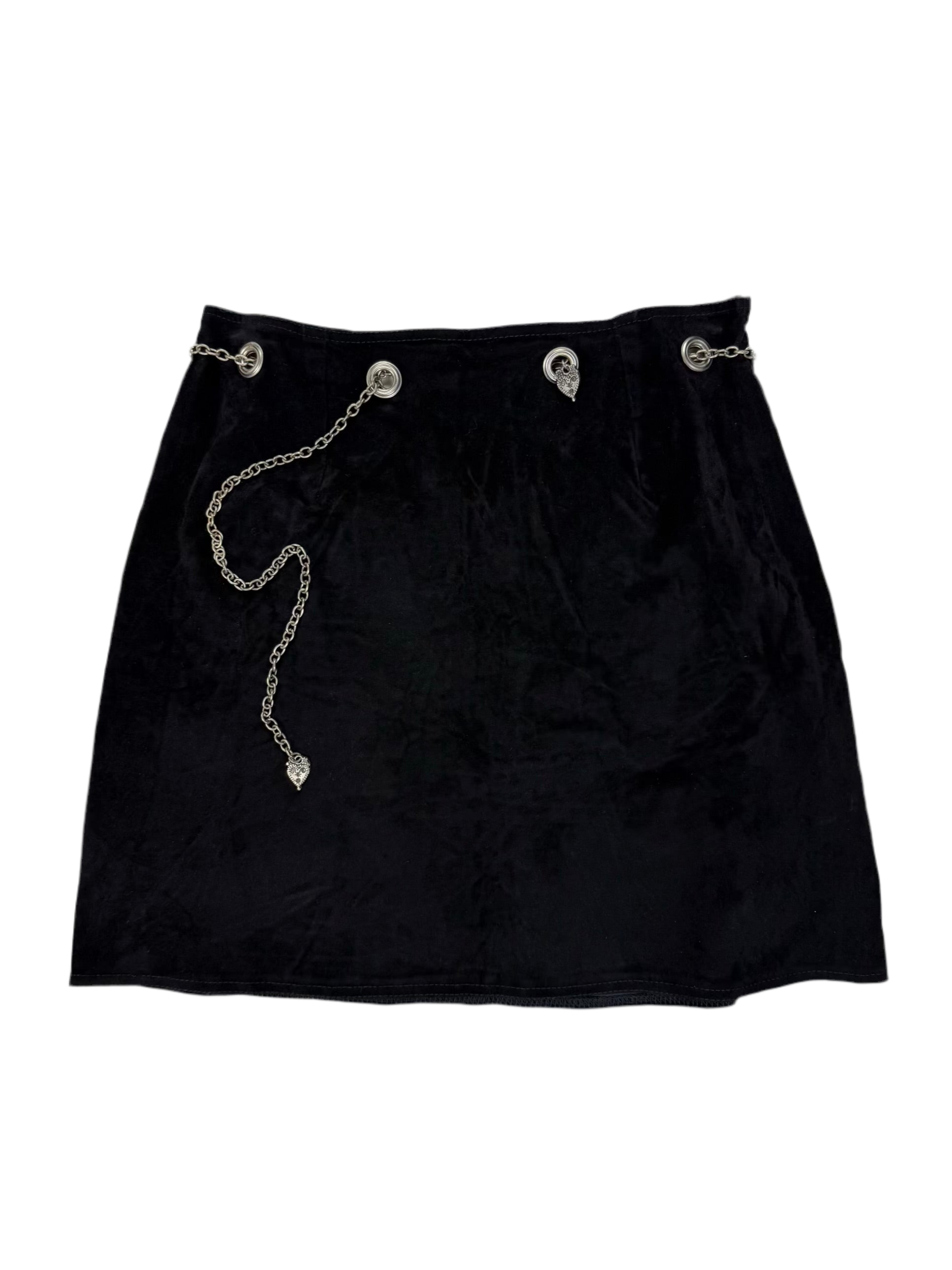 Early 00s Cop Copine Suede Chain Skirt