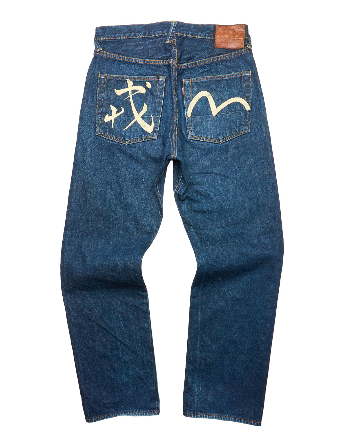 Late 90s EVISU Hand-Paint Kanji/Seagull No.1 Special Selvedge Jeans