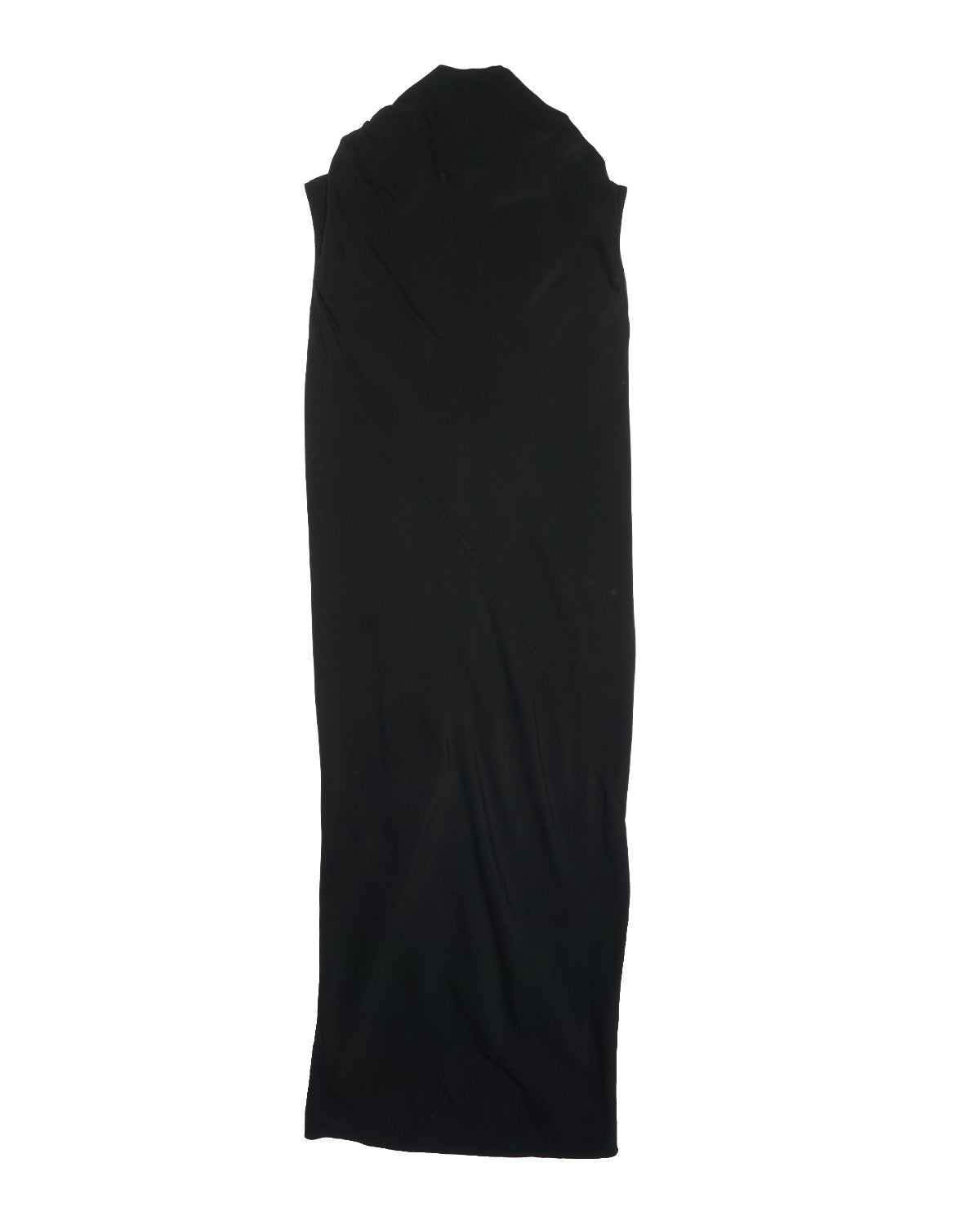 F/W13 Rick Owens “PLINTH” Cowl Neck Back-Zip Column Dress