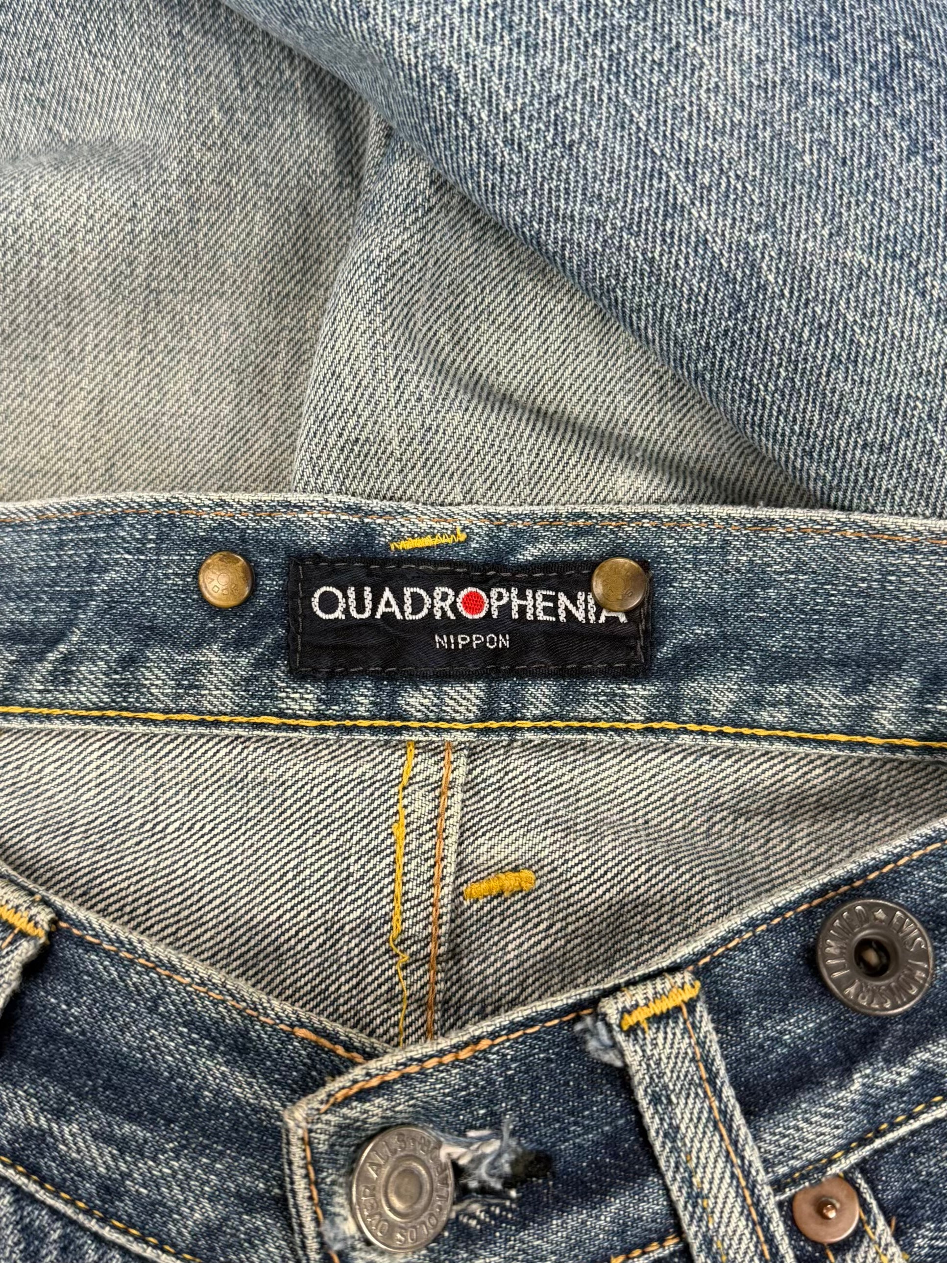 Early 90s EVIS LABOR Damage Repair Selvedge Jeans
