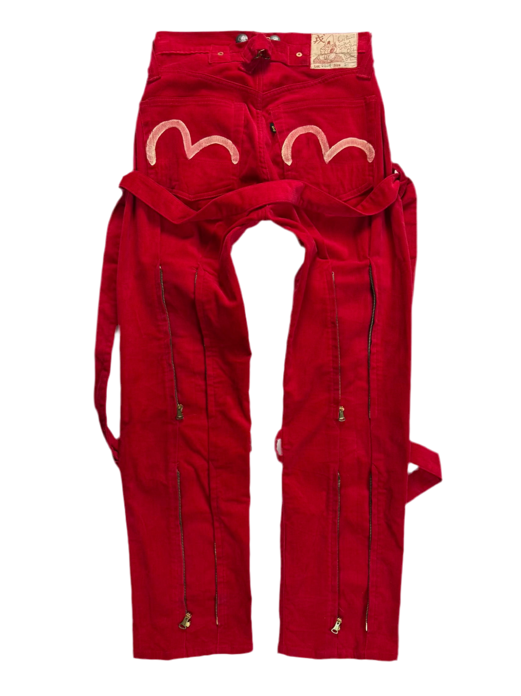 Early 90s EVIS Velour Bondage Hand-Paint