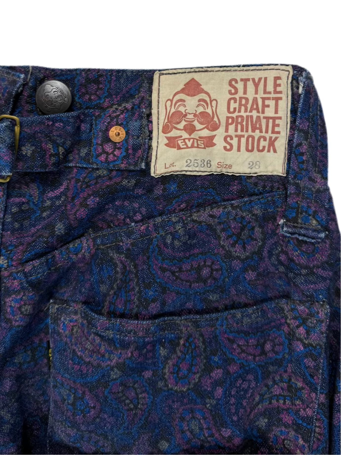 Early 90s EVIS Paisley Bondage Pant