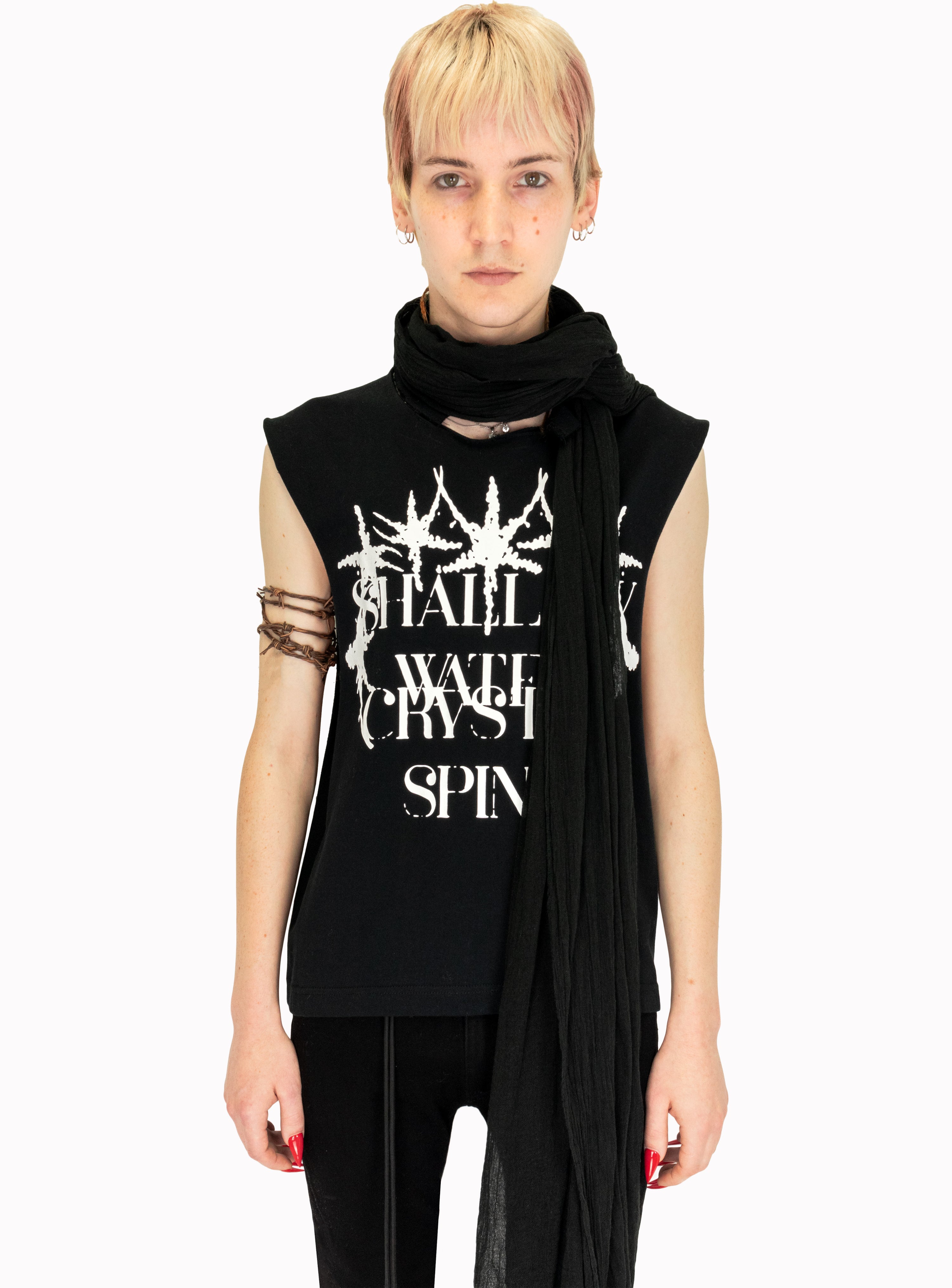 HYBRID Black 'Mickey' Scarf
