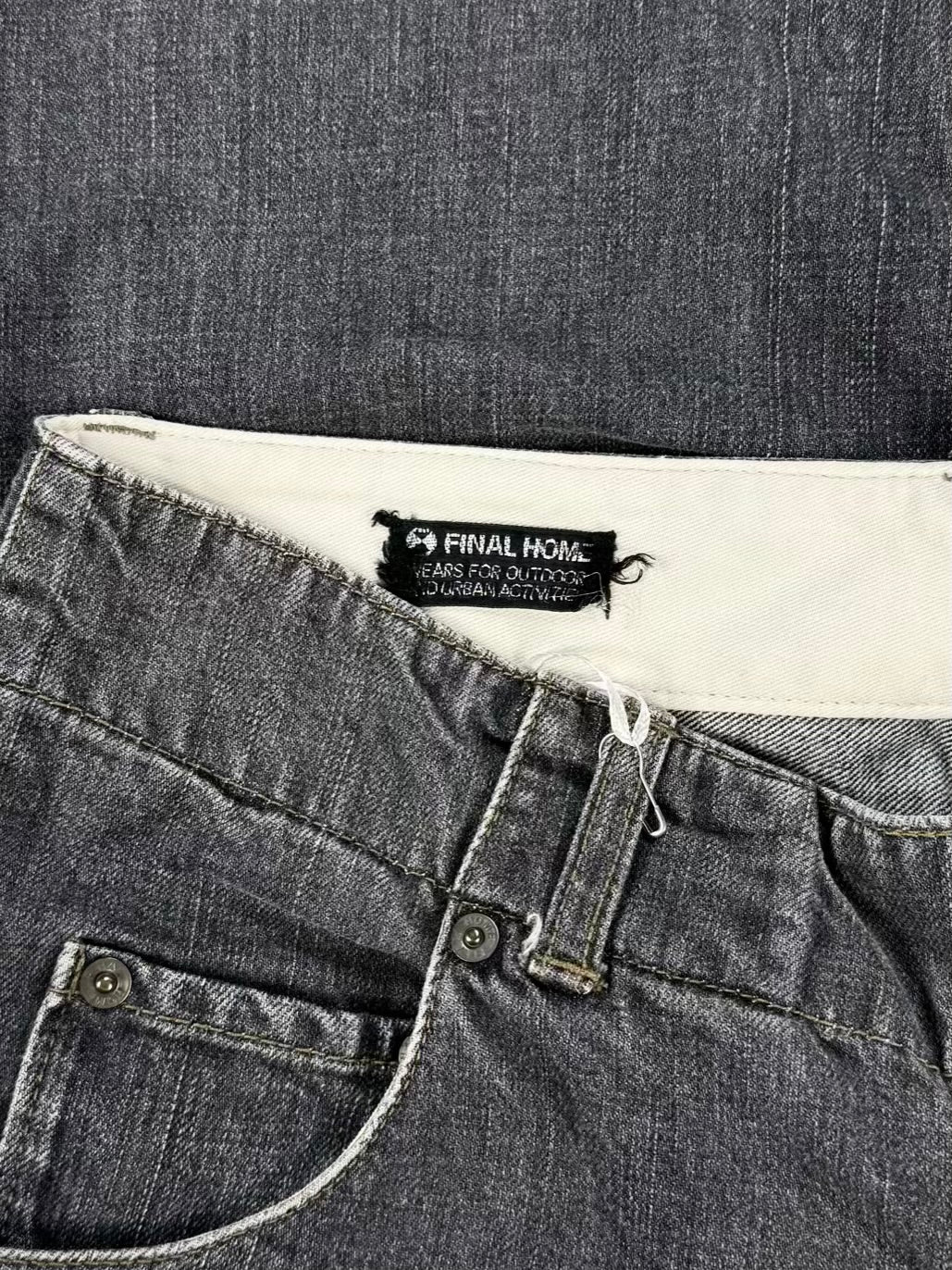 Final Home Double Waisted Back Opening Denim
