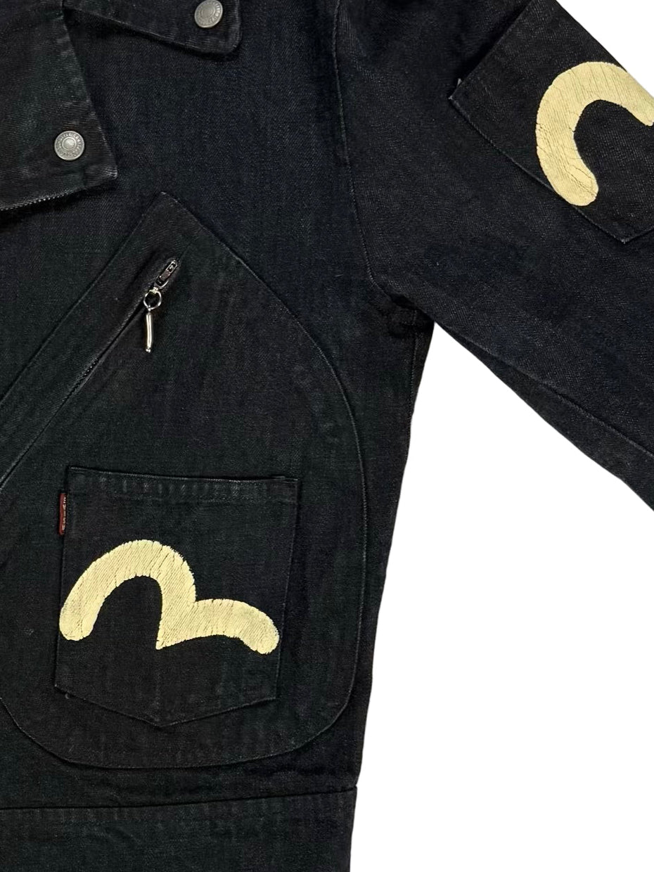 Early 2000s Evisu Deluxe Multi-Pocket Biker Denim