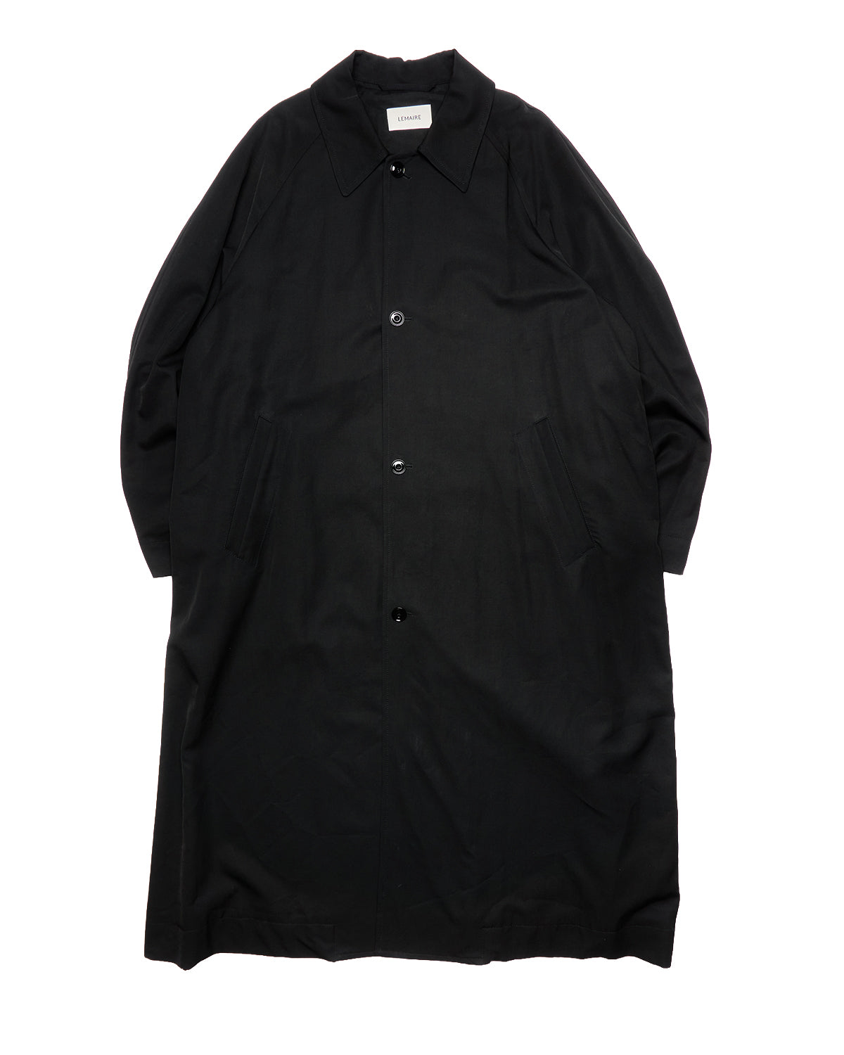 Lemaire Black Half-Coat Trenchcoat