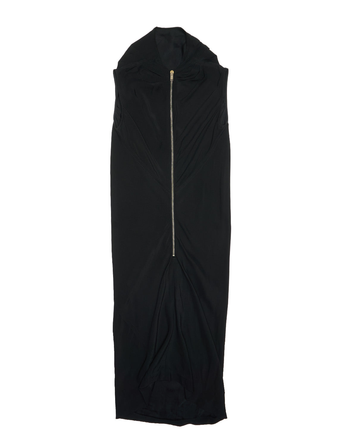 F/W13 Rick Owens “PLINTH” Cowl Neck Back-Zip Column Dress