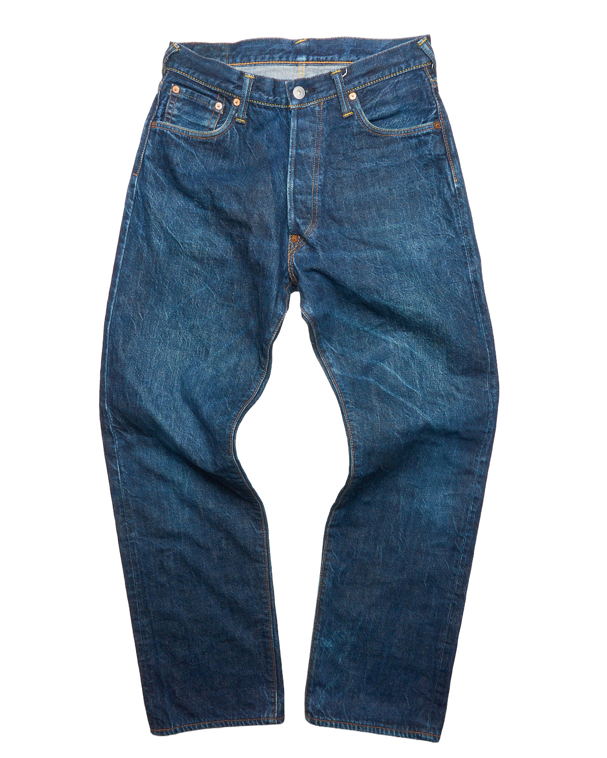 Late 90s EVISU Hand-Paint Kanji/Seagull No.1 Special Selvedge Jeans