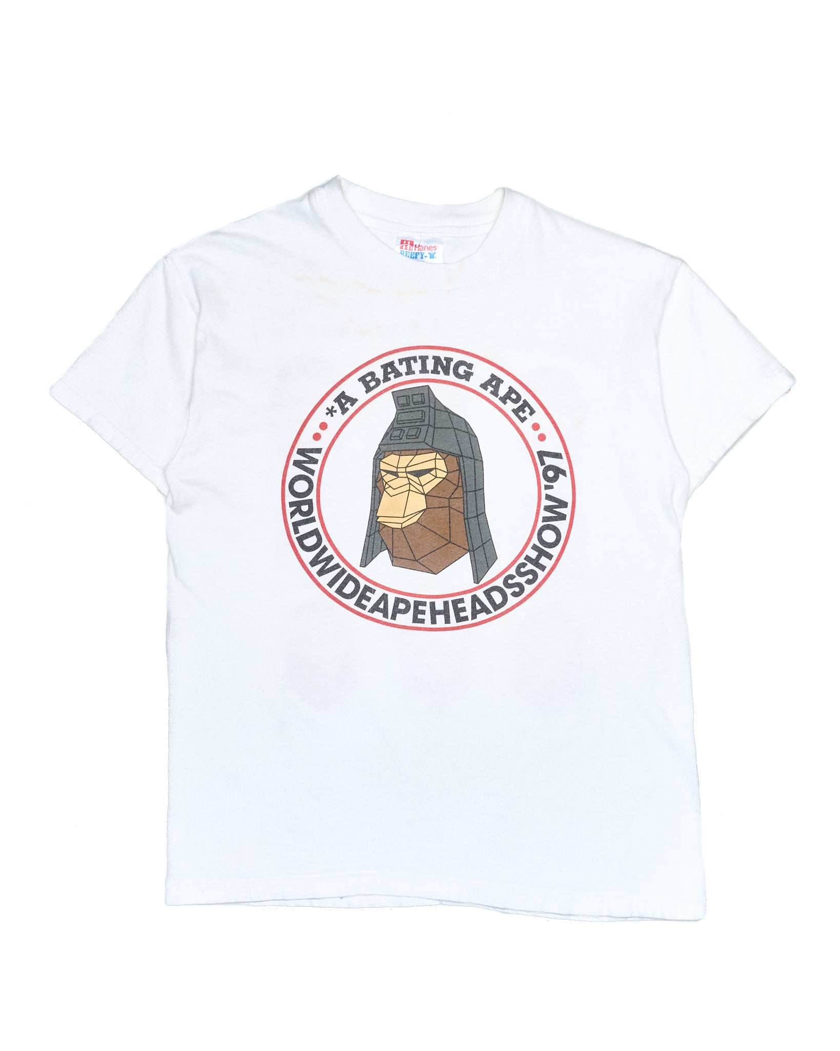 90s BAPE Polygonal Ape Head Tee