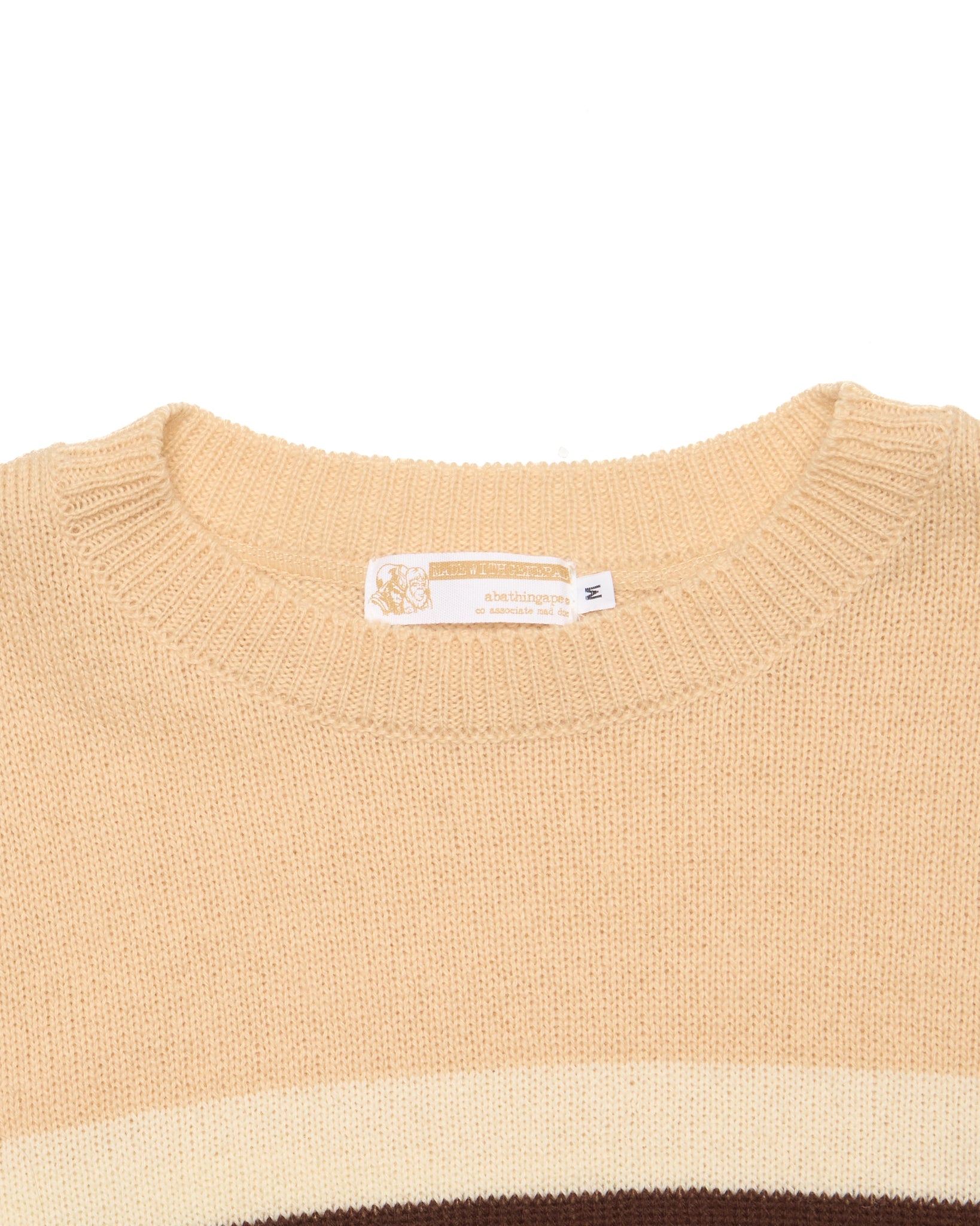 90s BAPE Striped Knit Sweater