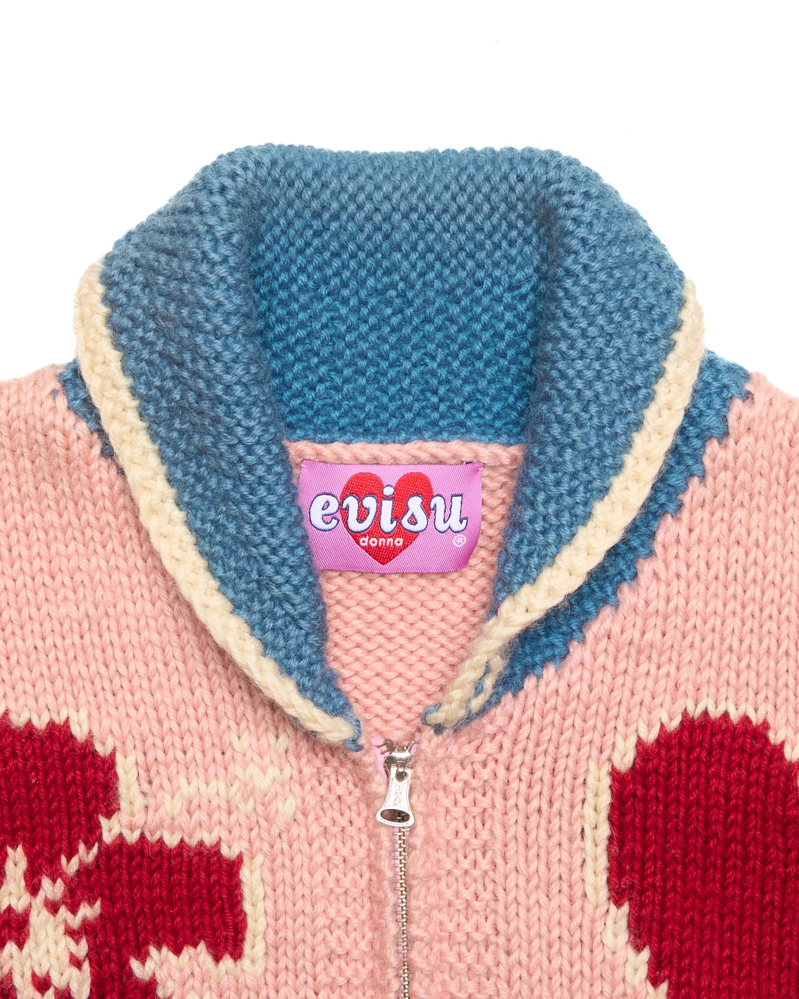 90s Evisu Donna Love Cowichan Knit