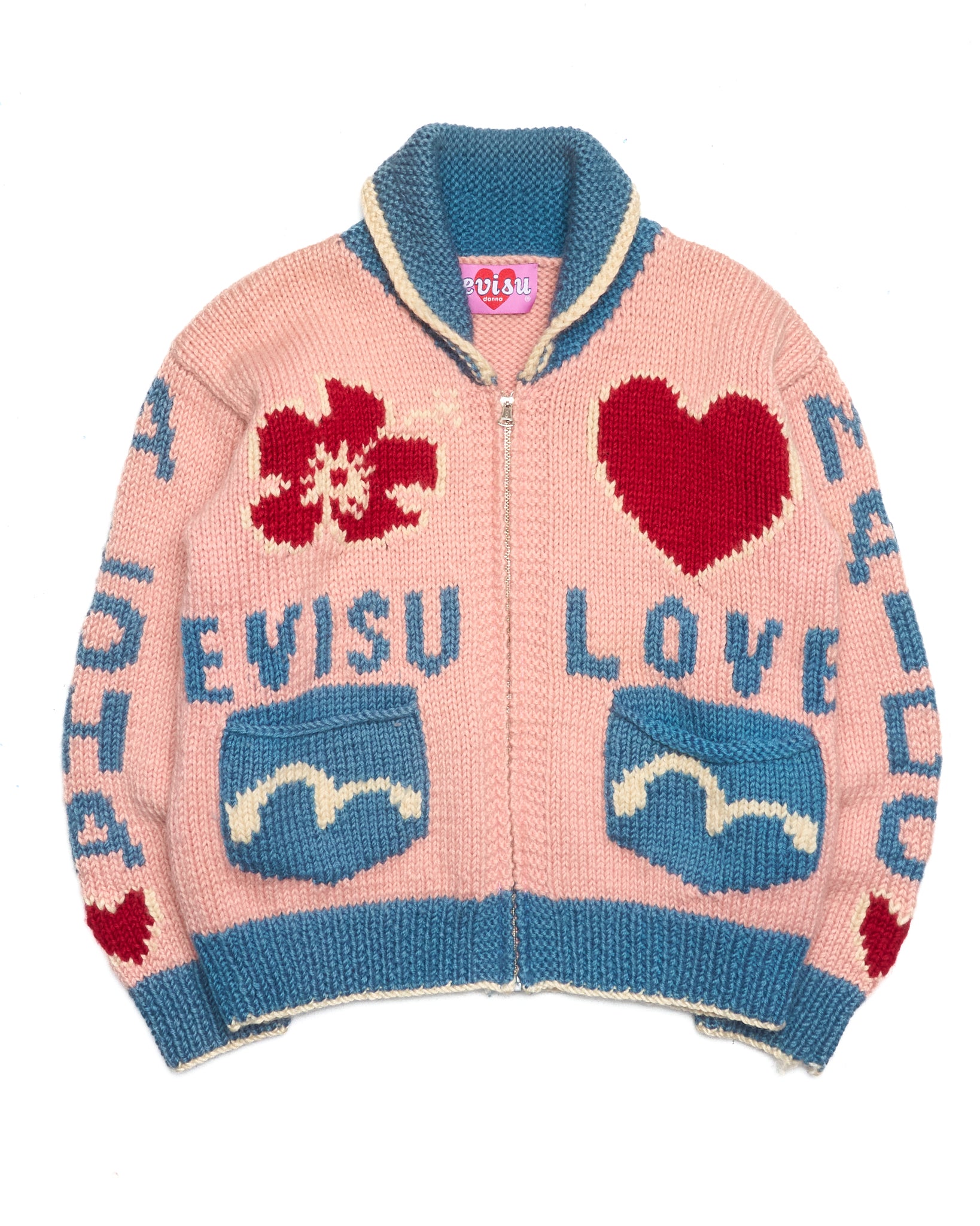 90s Evisu Donna Love Cowichan Knit