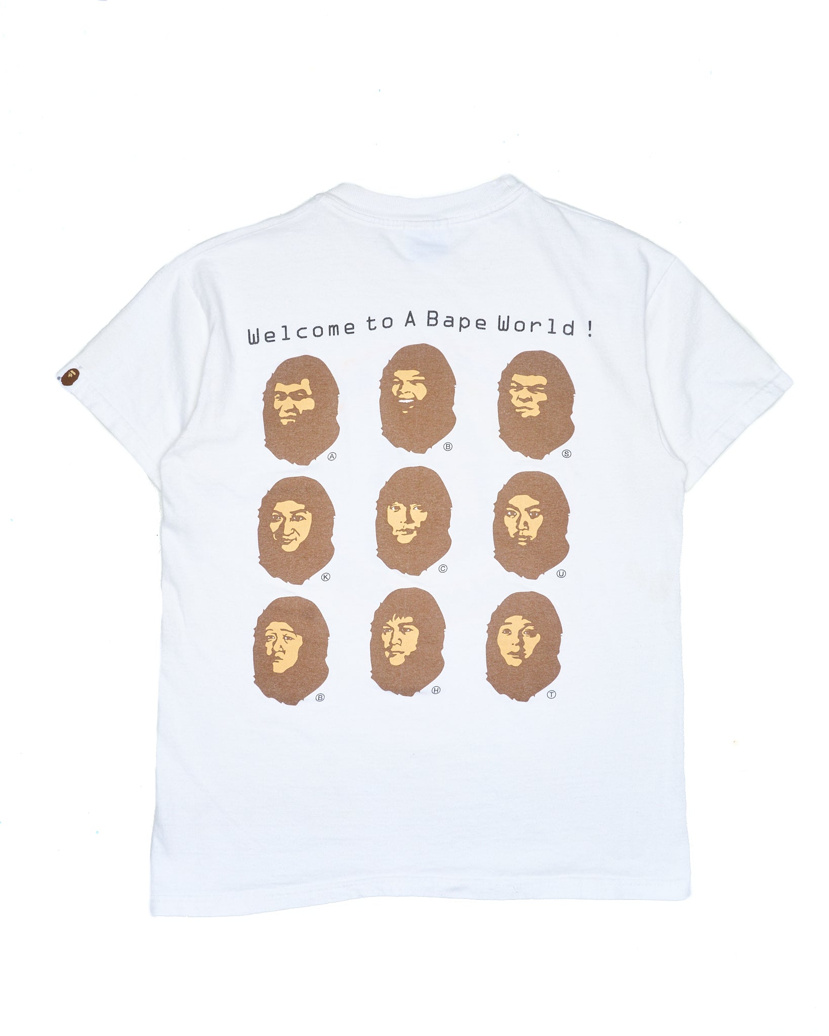 90s BAPE Polygonal Ape Head Tee