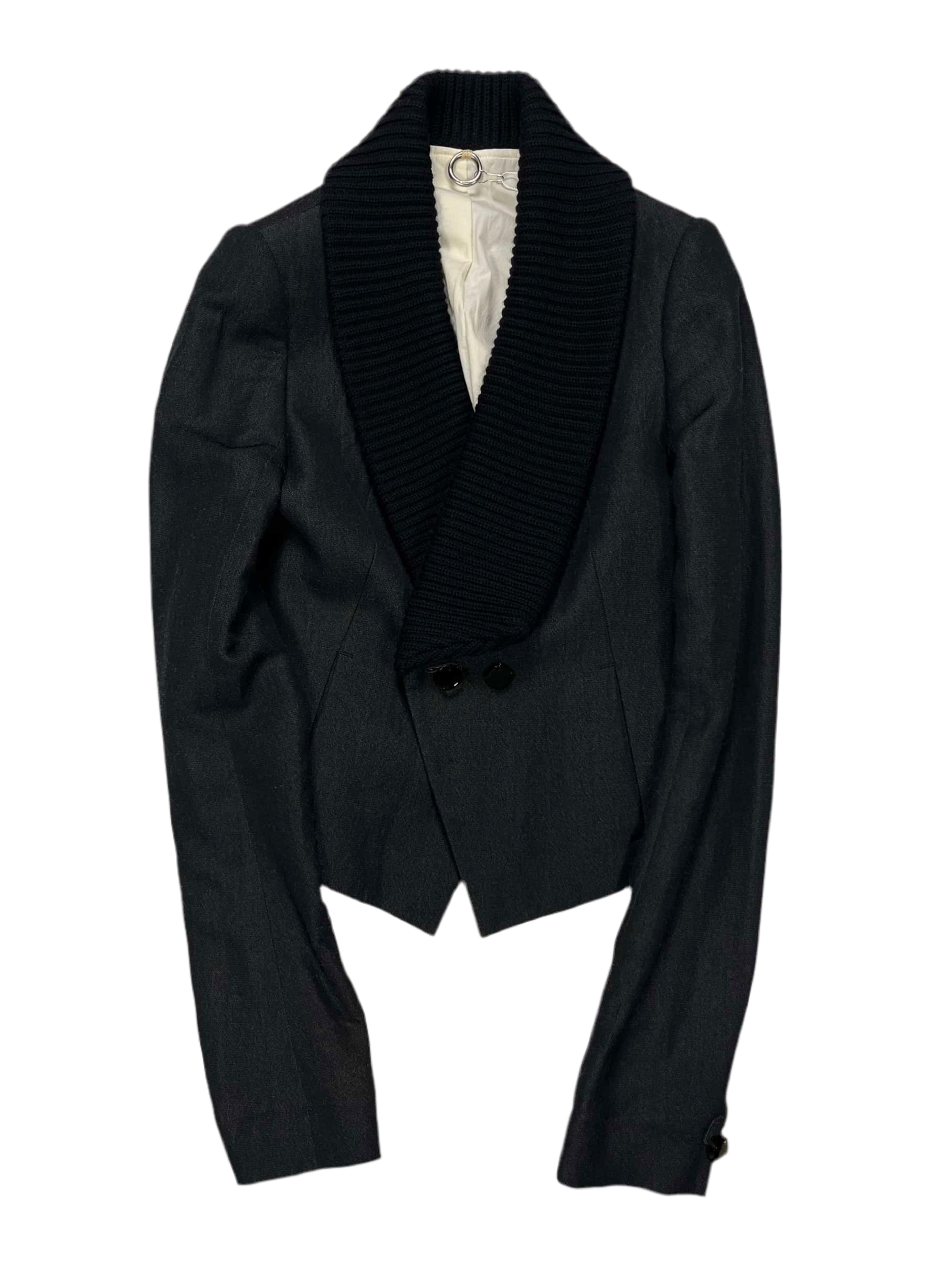 S/STERE Ribbed Collar Blazer