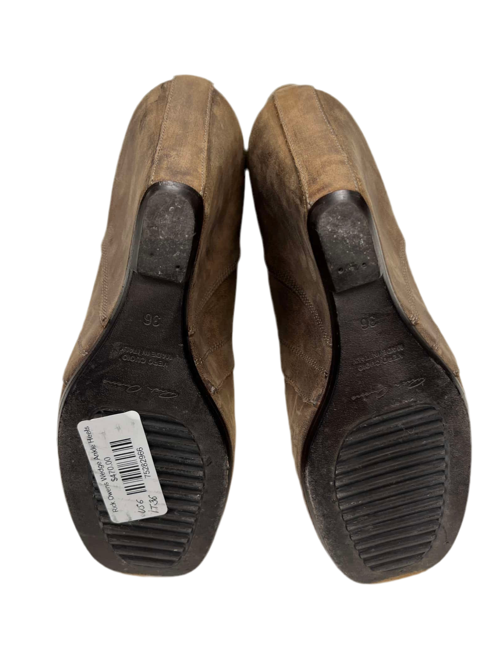 Early 00s Rick Owens Wedge Ankle Heels