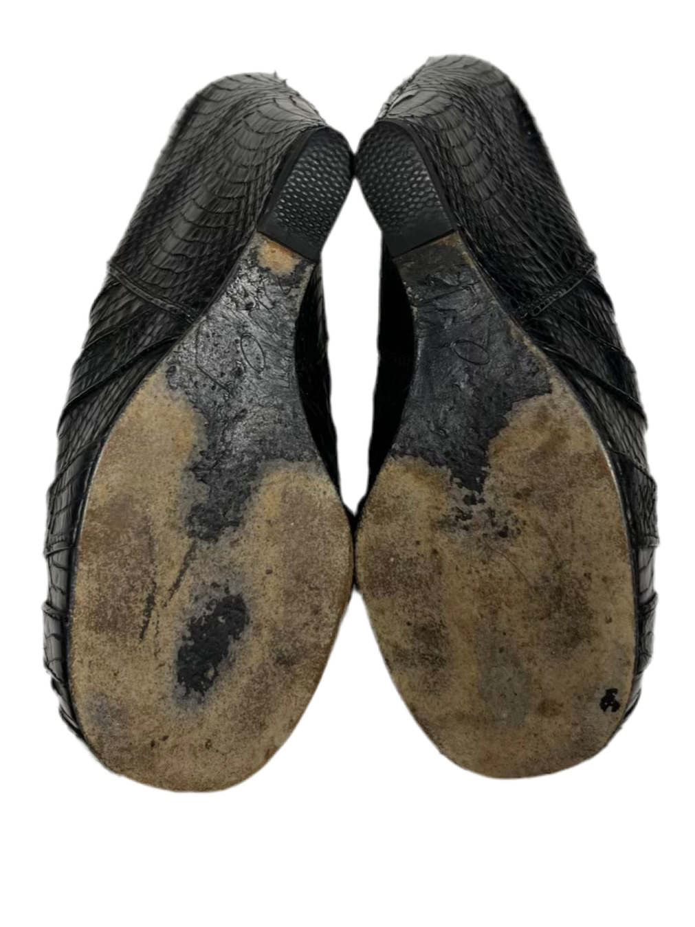 S/S11 Rick Owens Python Wedge Mules
