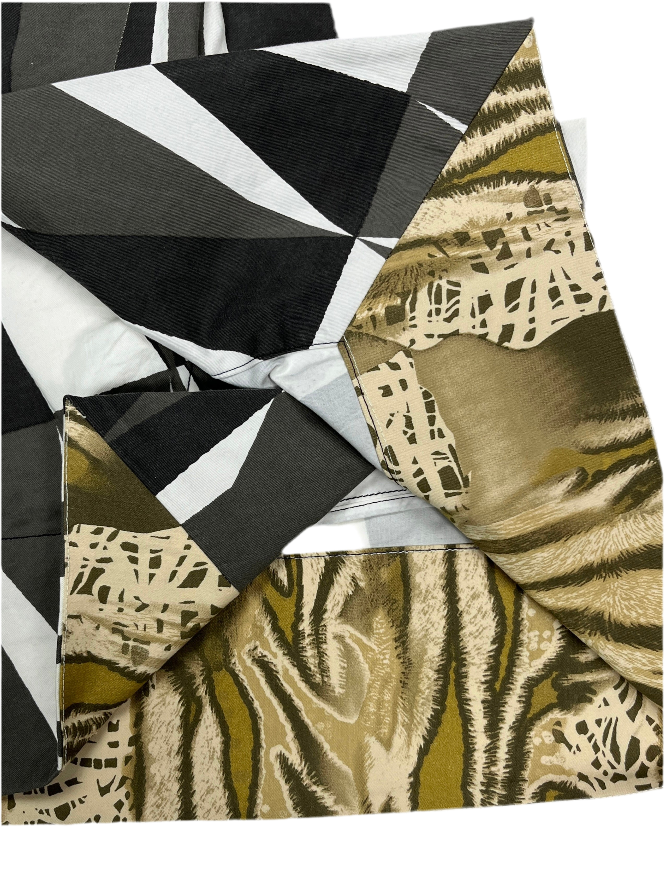 S/S14 Rick Owens Geometric Camo Skirts