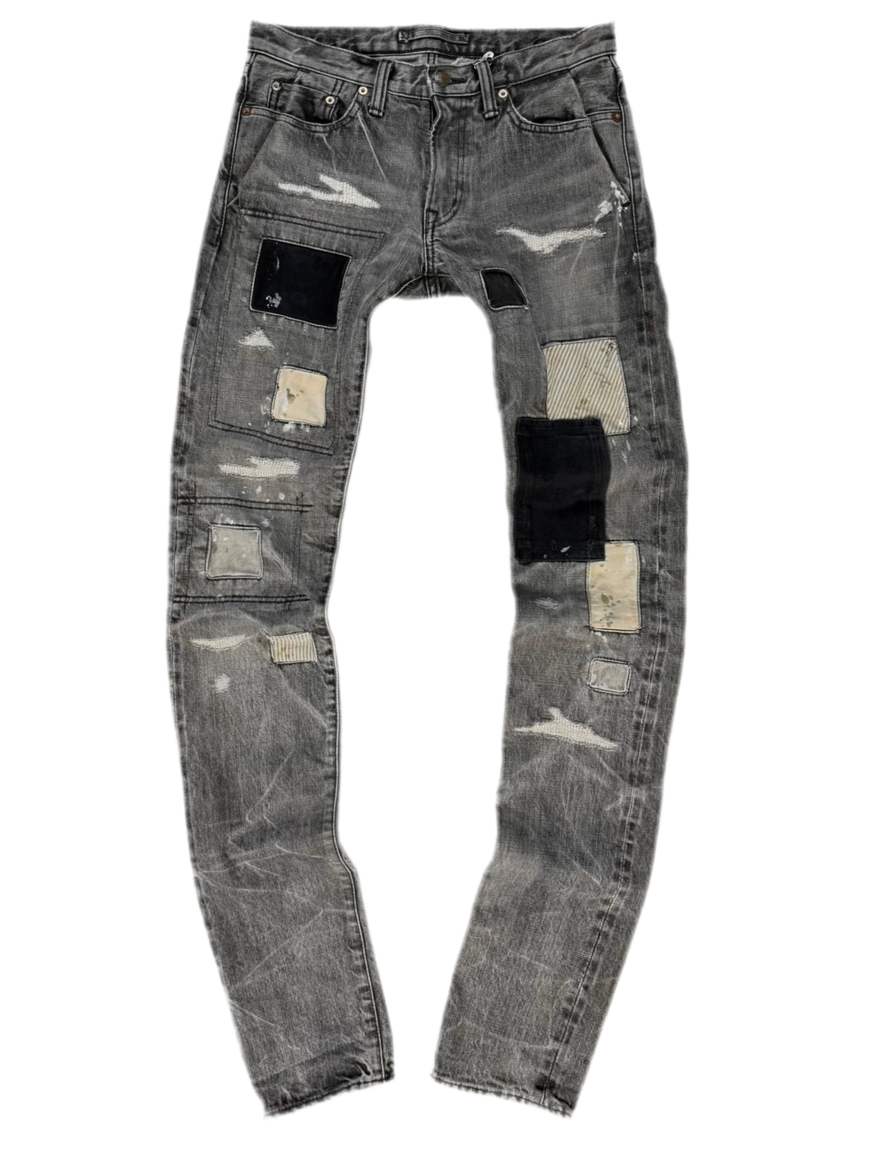 A/W10 MiharaYasuhiro Repair Patchwork Selvedge Denim