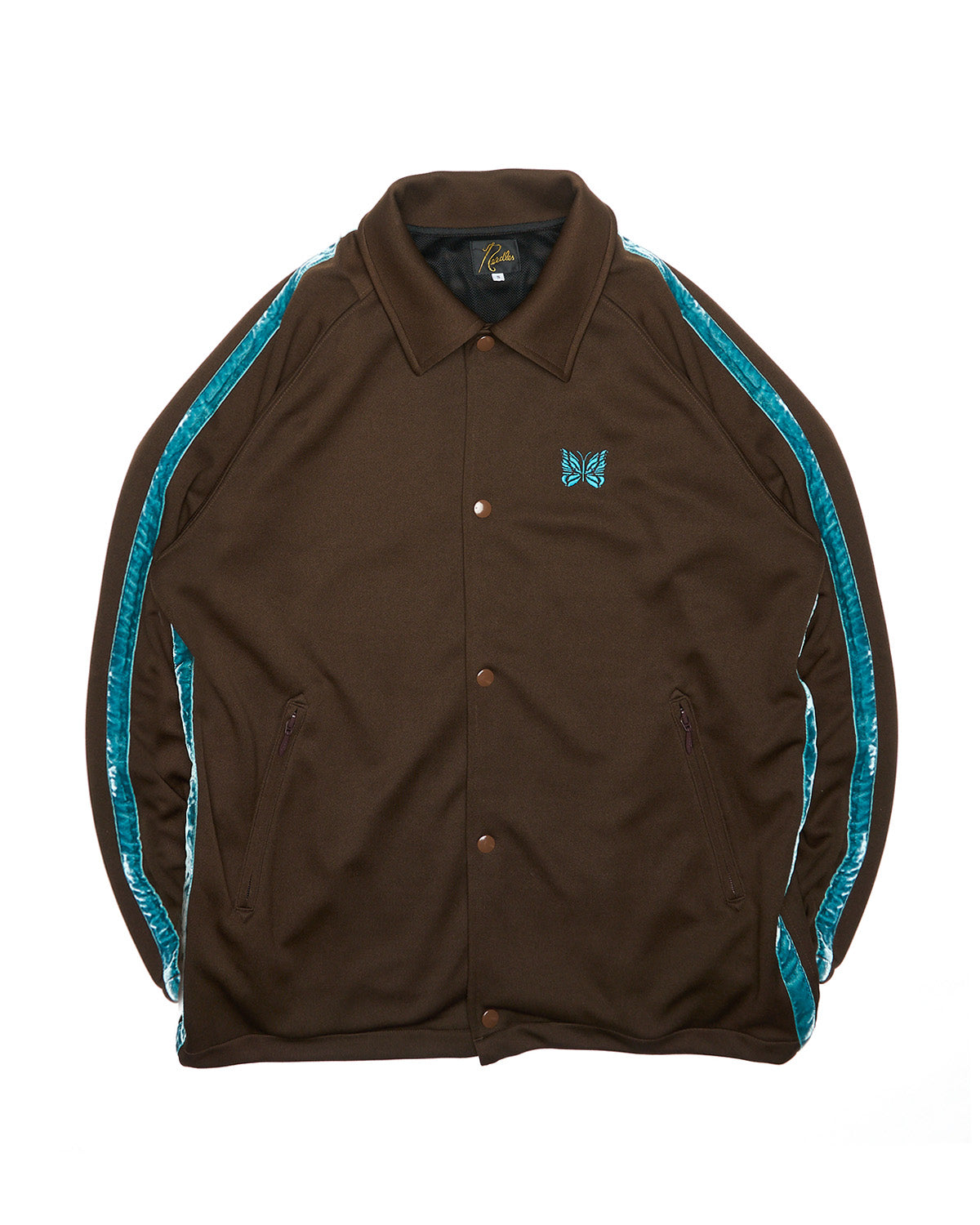 Late 2010s Needles Teal Accent Brown Coach Jacket