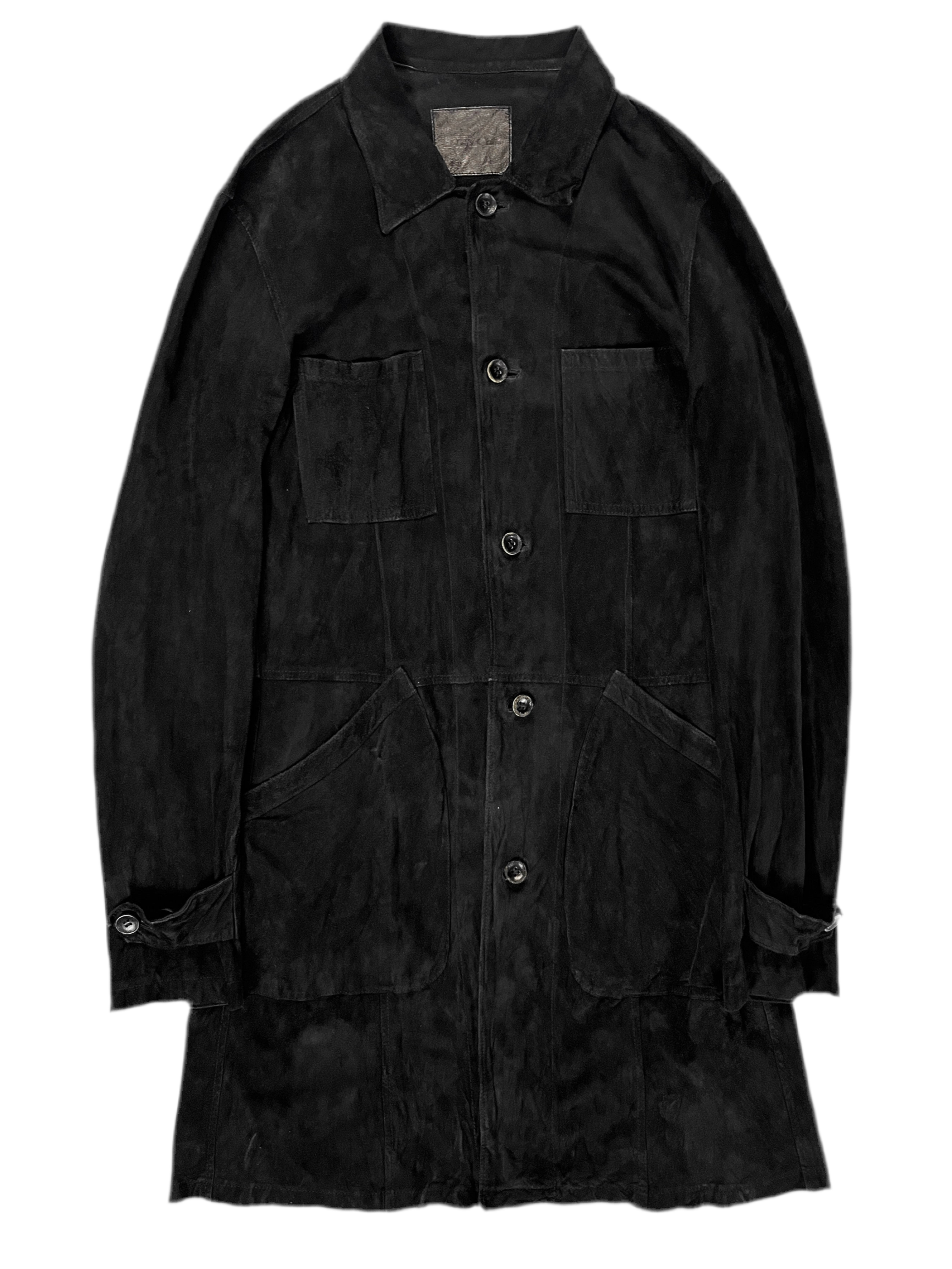 F/W12 Isamu Katayama ‘BACKLASH’ Kangaroo Suede Leather Coat