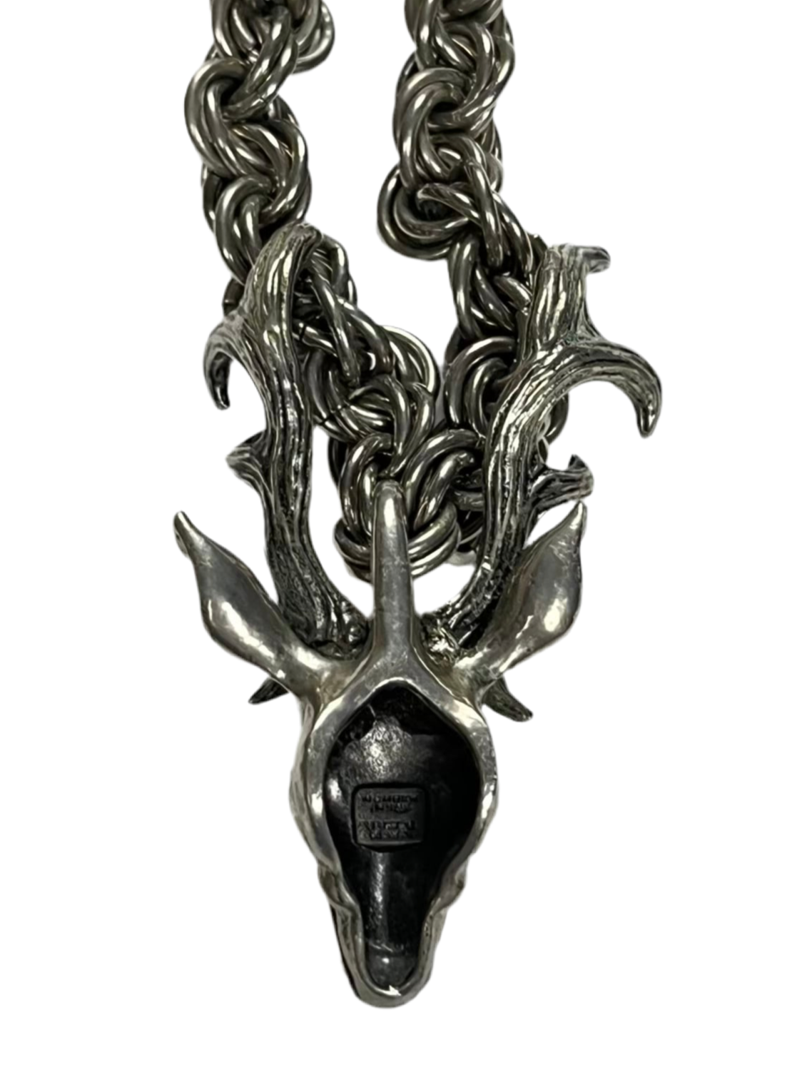 F/W08 Number (N)ine 925 Silver Stag Necklace