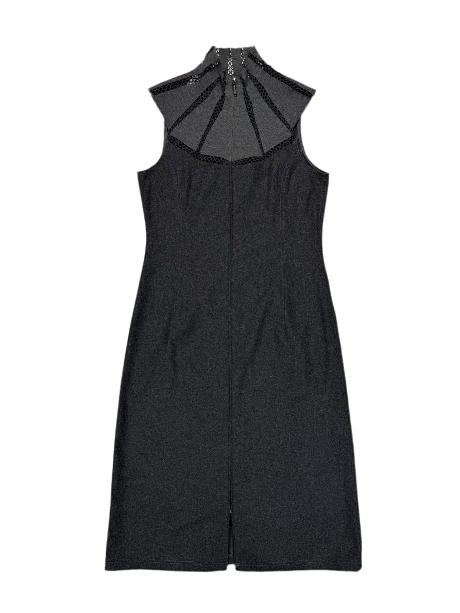 90s Hiroko Koshino Wool Cutout Dress