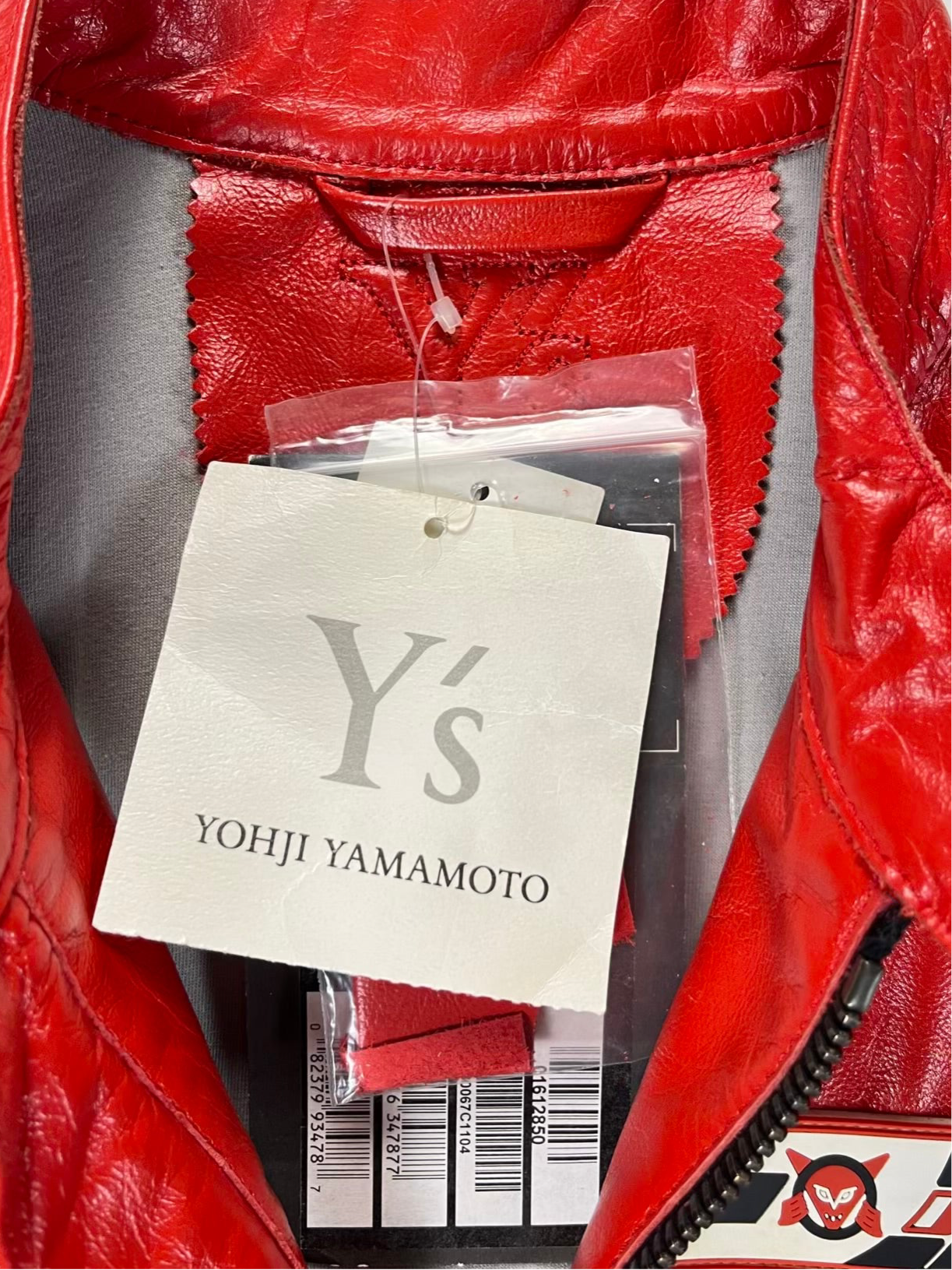 F/W04 Y’s Yohji Yamamoto x DAINESE Red Leather Motorcycle Race Jacket