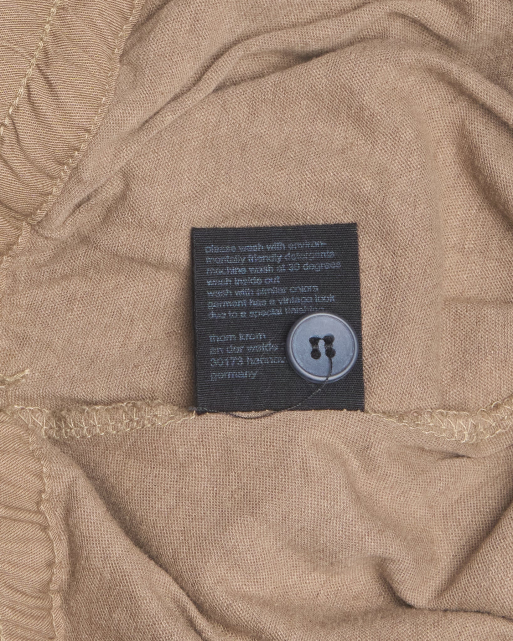 thom/krom Linen Drop Crotch Shorts