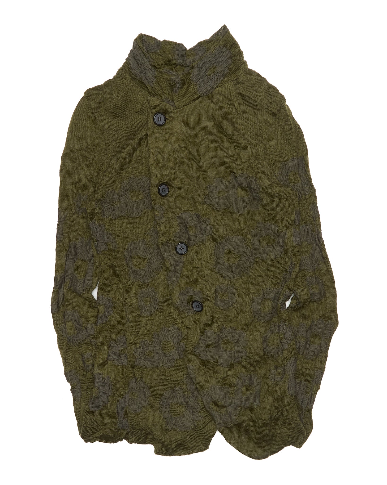 A/W01 Y’s by Yohji Yamamoto 
Khaki Knit Short Jacket