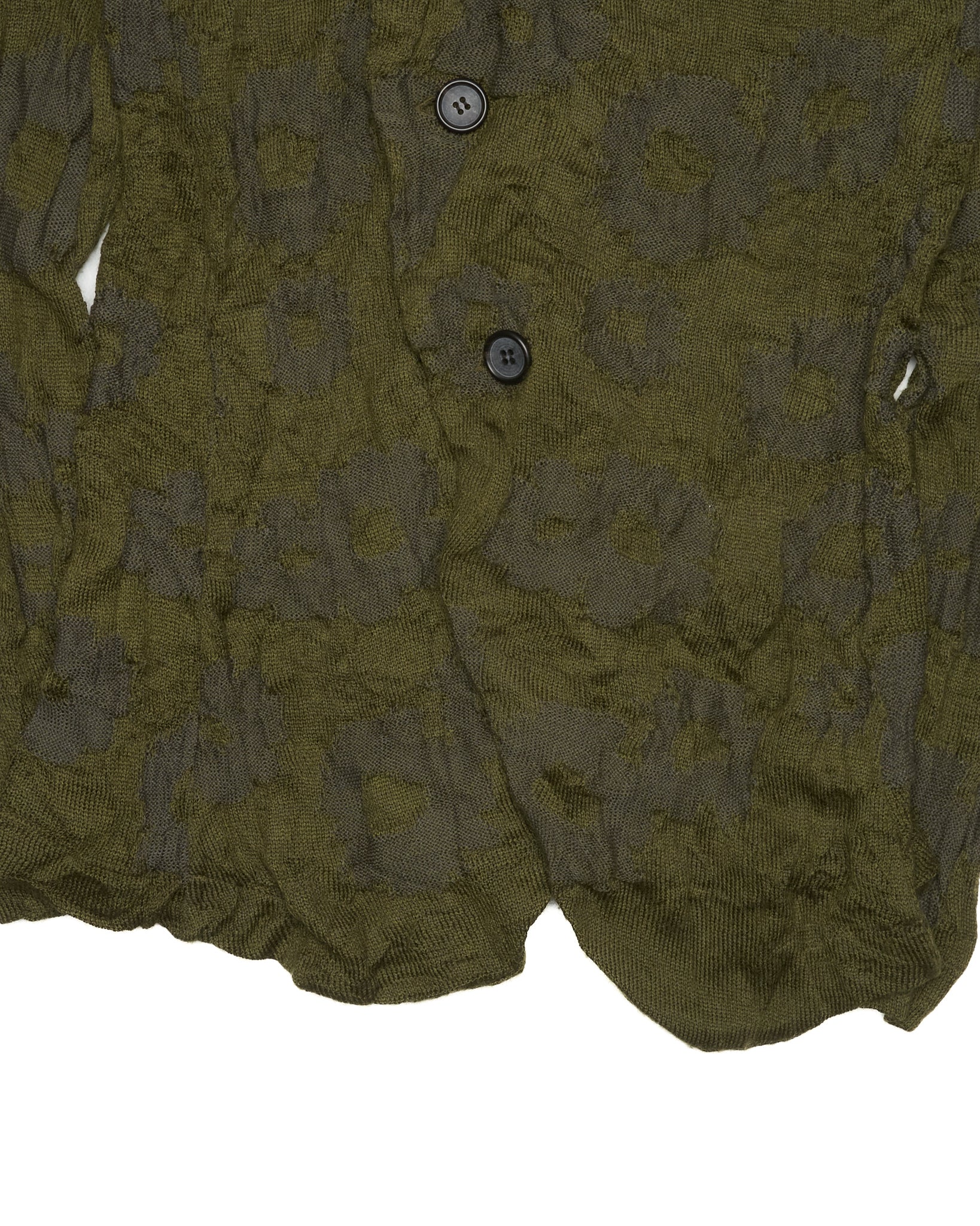 A/W01 Y’s by Yohji Yamamoto 
Khaki Knit Short Jacket