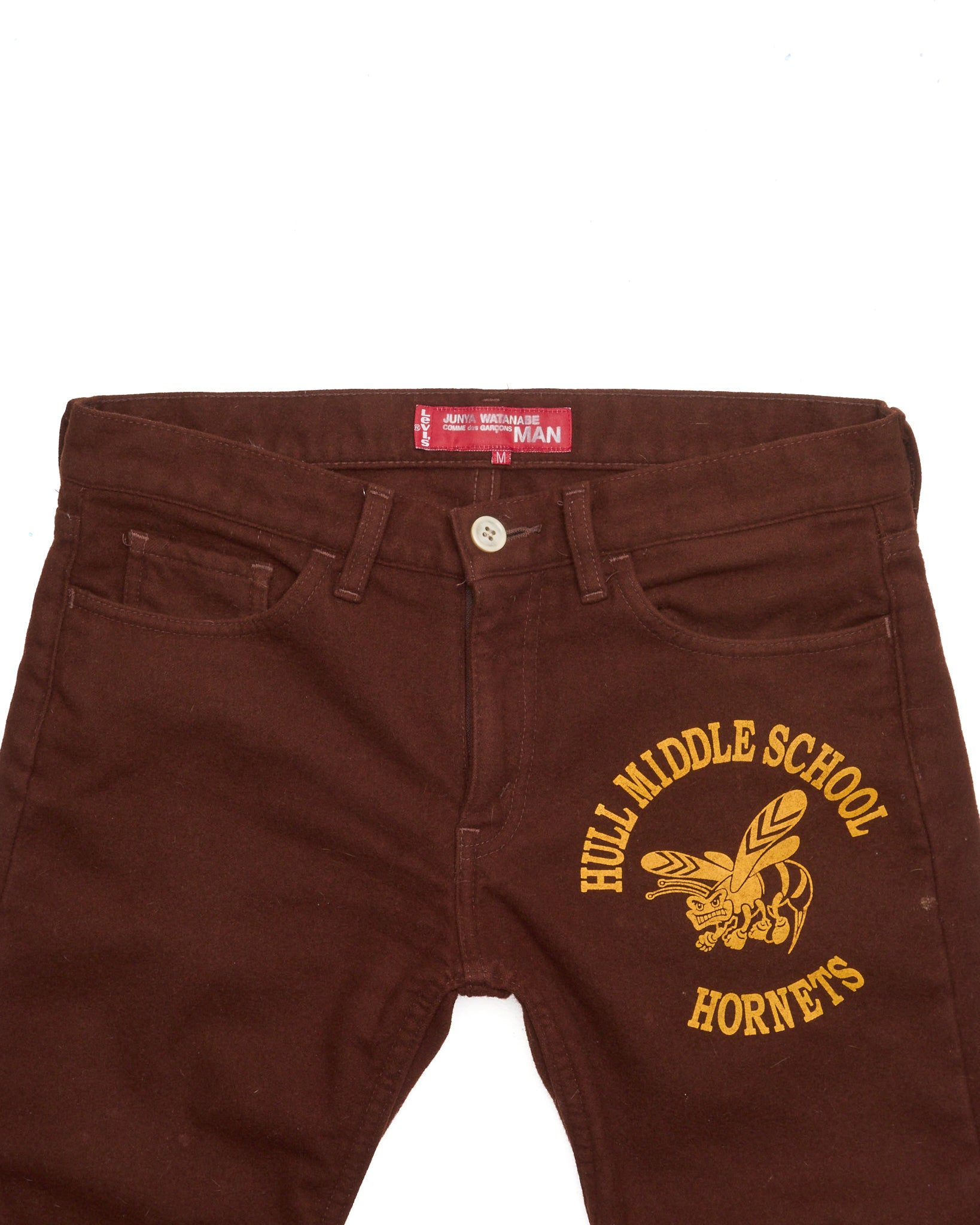 A/W02 Junya Wantanabe x Levi's Wool "Hull Middle School Hornets" Straight Leg Pant