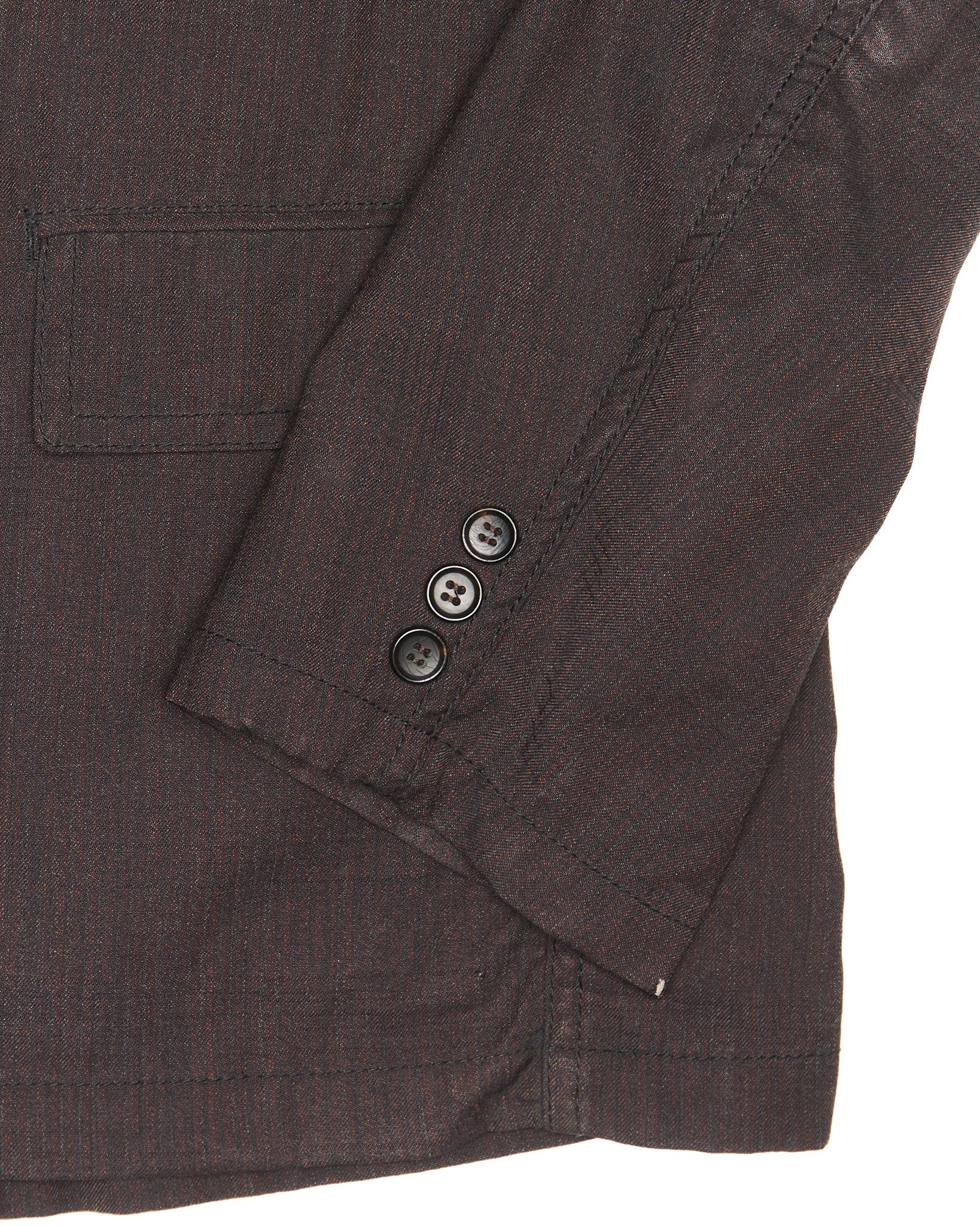 A/W04 COMME des GARÇONS HOMME Shadow Stripe 3-Button Wool Blazer