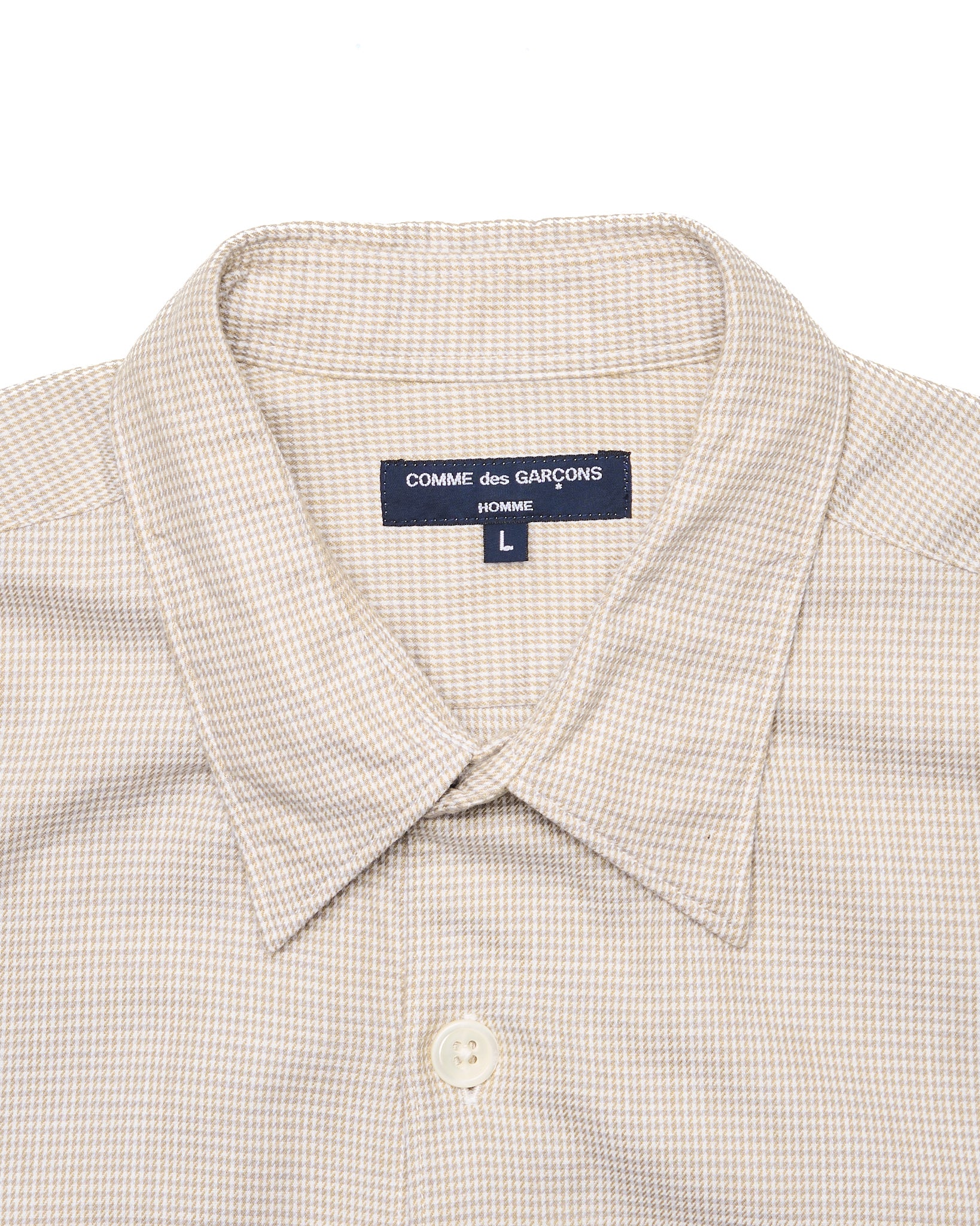 A/W05 COMME des GARÇONS HOMME Micro Houndstooth Dress Shirt