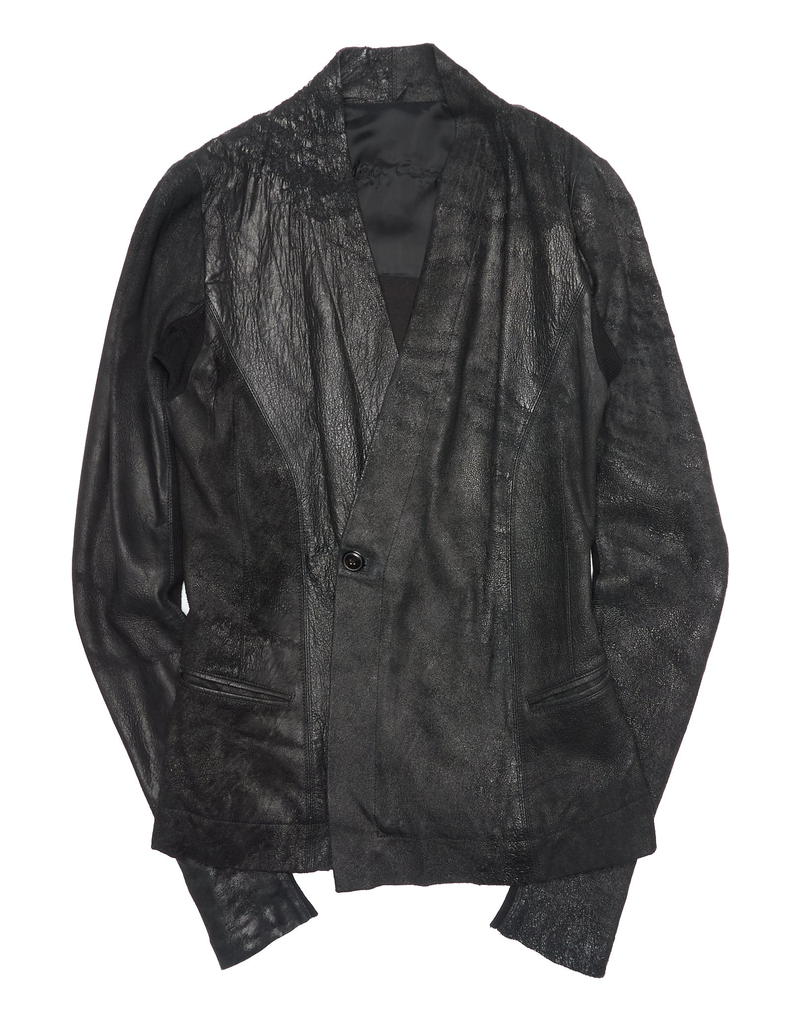 A/W09 Rick Owens CRUST Blistered Lambskin Blazer
