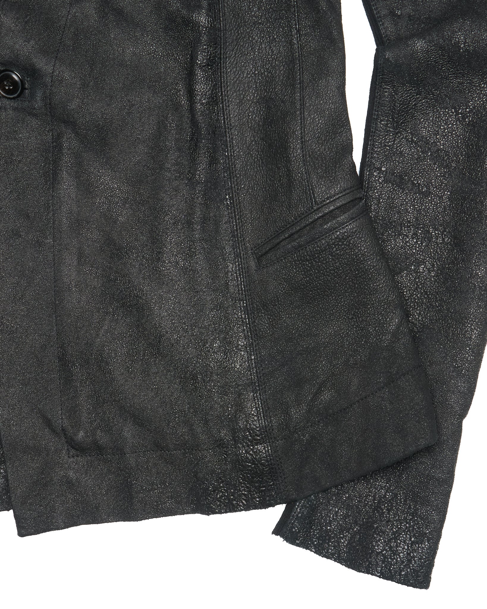 A/W09 Rick Owens CRUST Blistered Lambskin Blazer